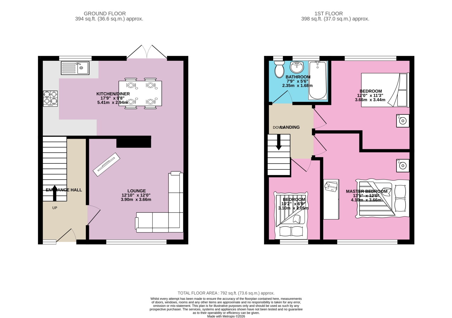 78, Darnton Drive, Middlesbrough floorplan