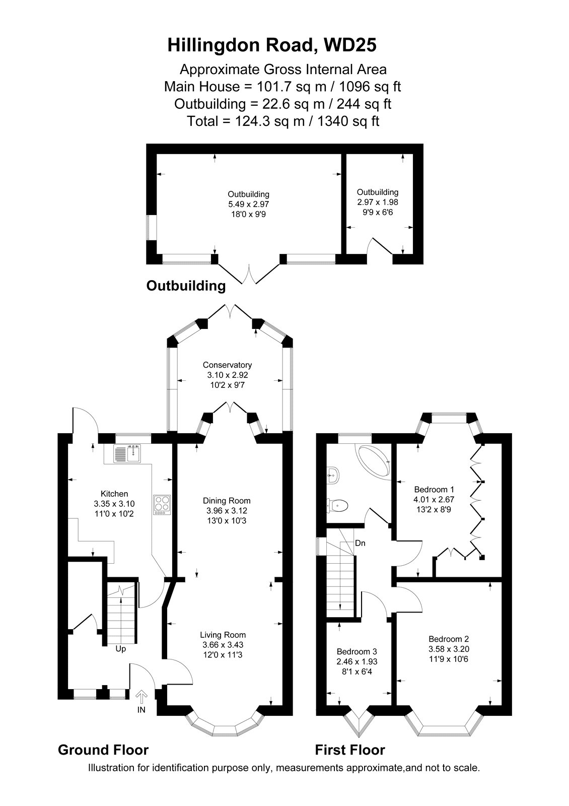 Hillingdon Road, Hertfordshire floorplan