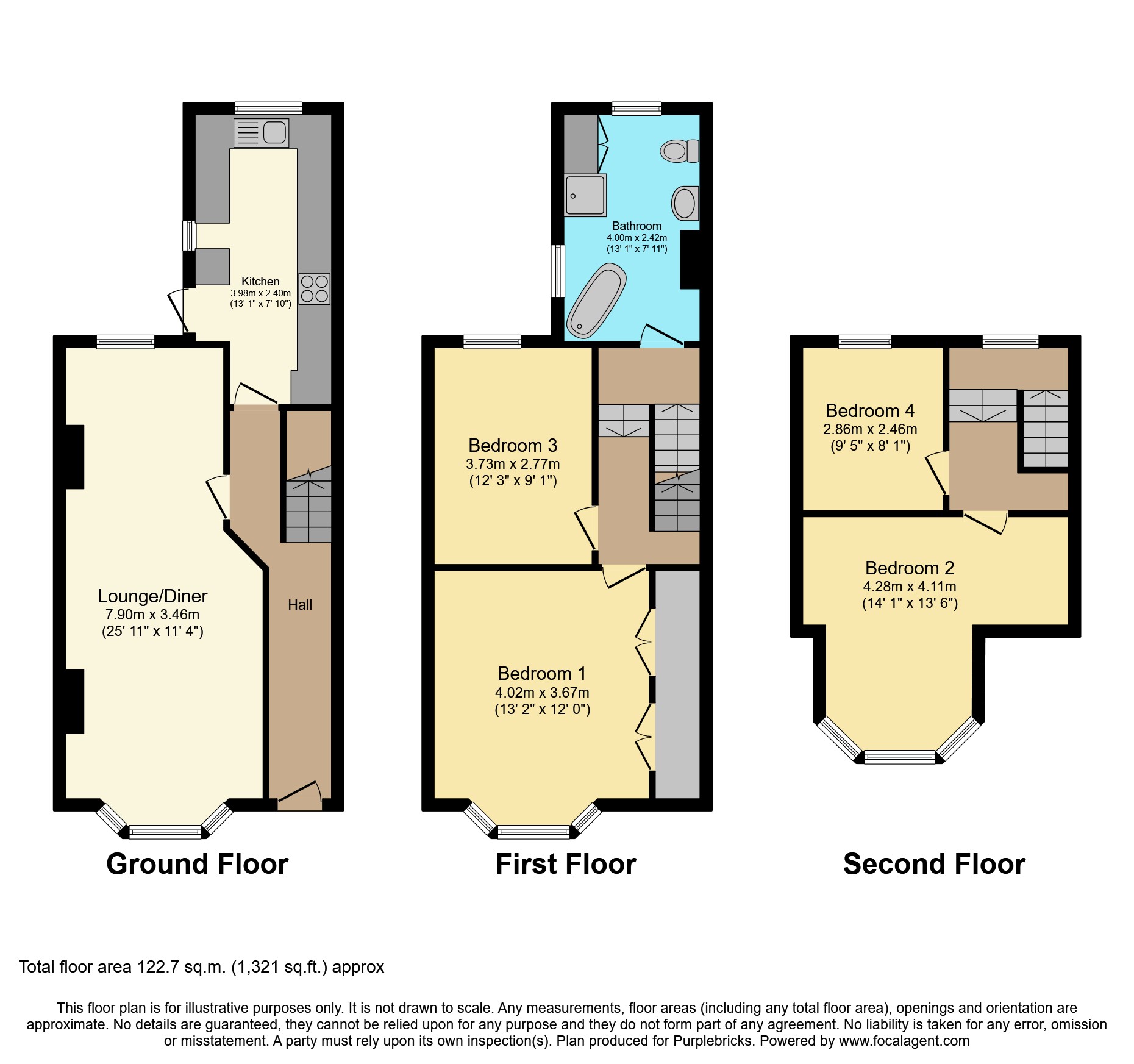 Linden Crescent, Folkestone CT19, 4 bedroom terraced house for sale