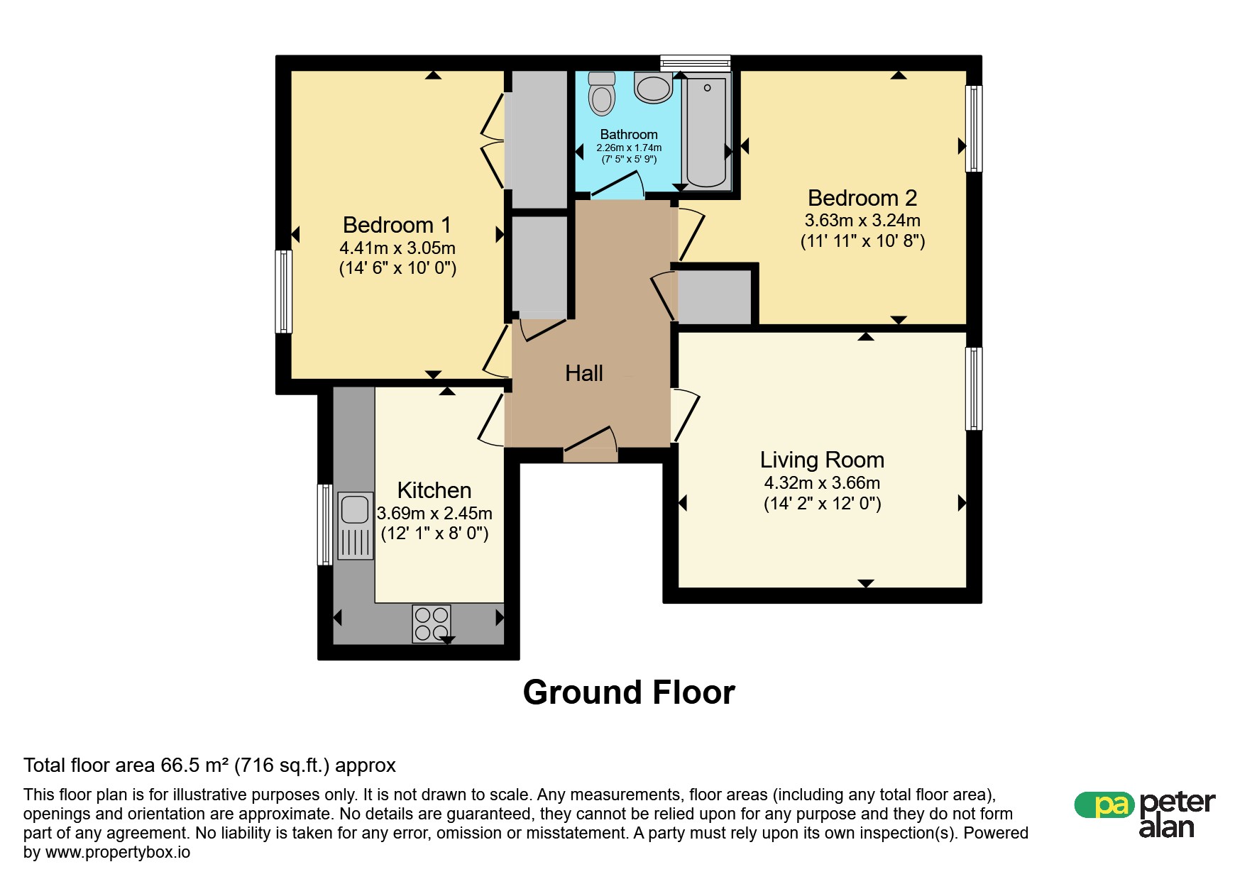 Flat 5, Harrow Court, Colin Way, CARDIFF floorplan
