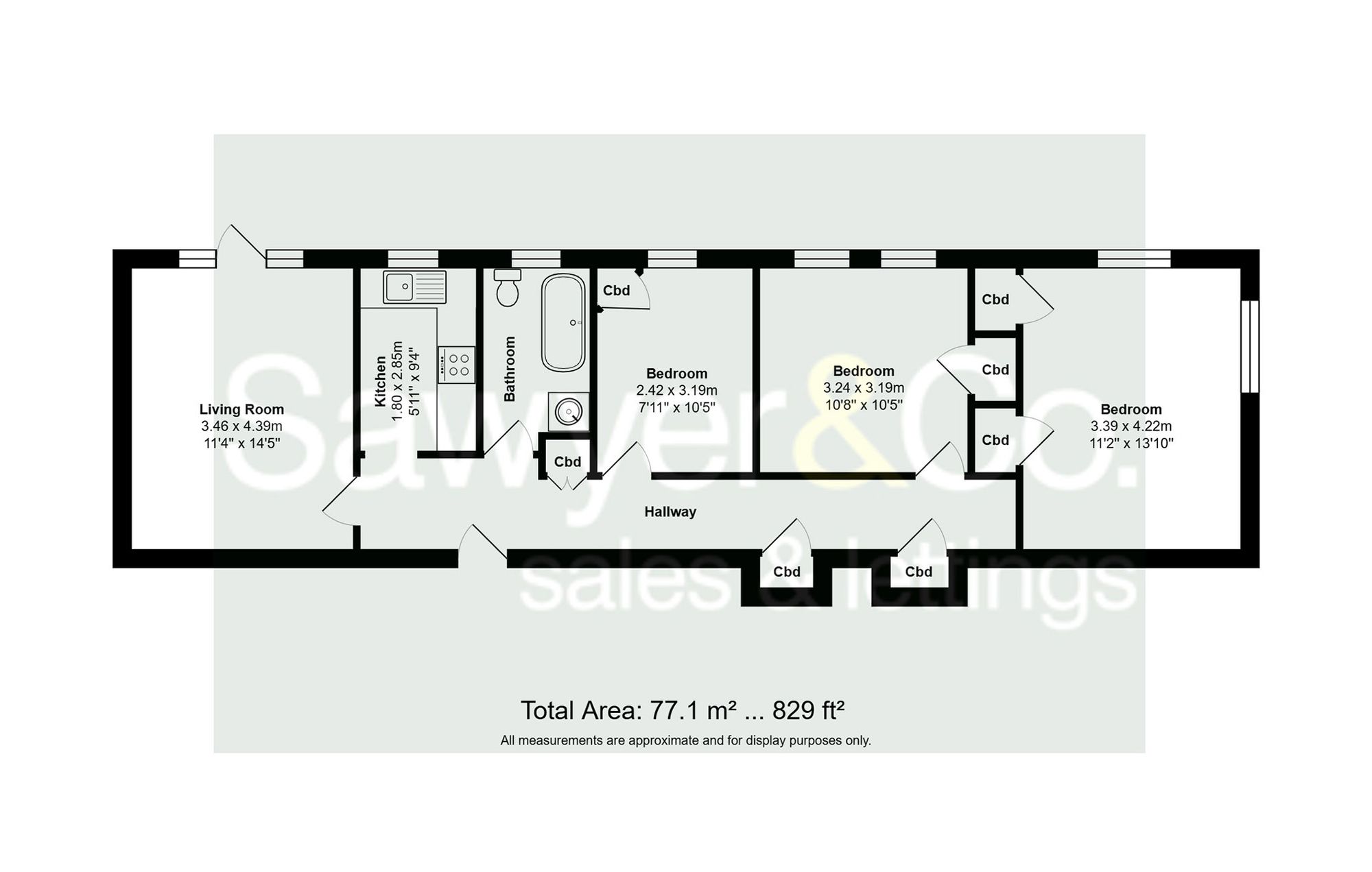 Flat 3, St Margarets, High Street, Rottingdean, Brighton floorplan