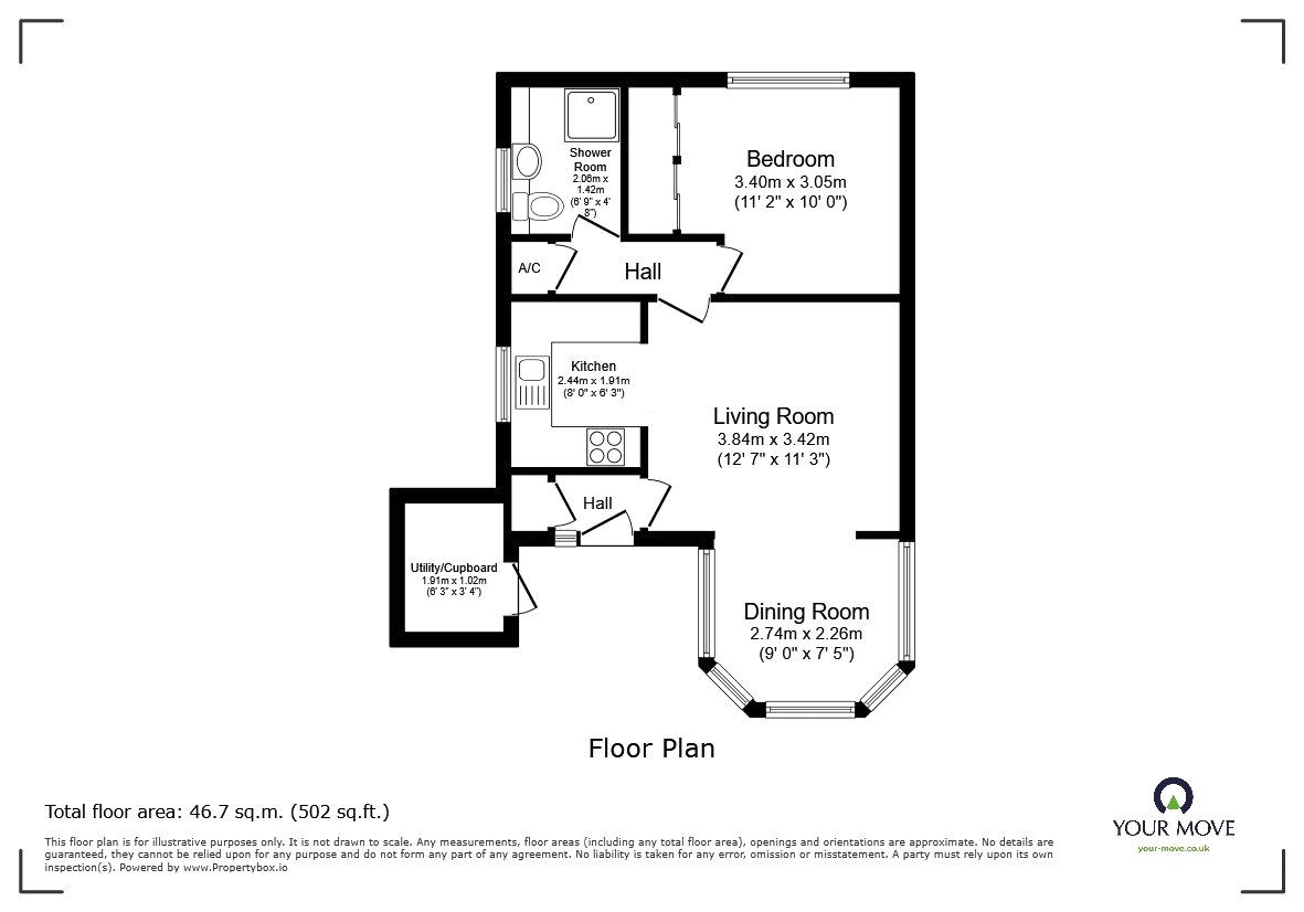 Flat 2, Blackburn House,, Bedford Road, Milton Keynes floorplan