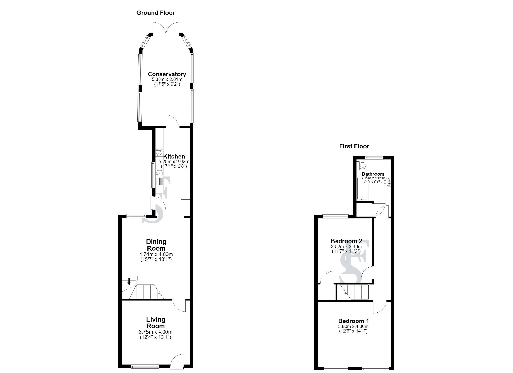 34 Portland Street, Leicester floorplan