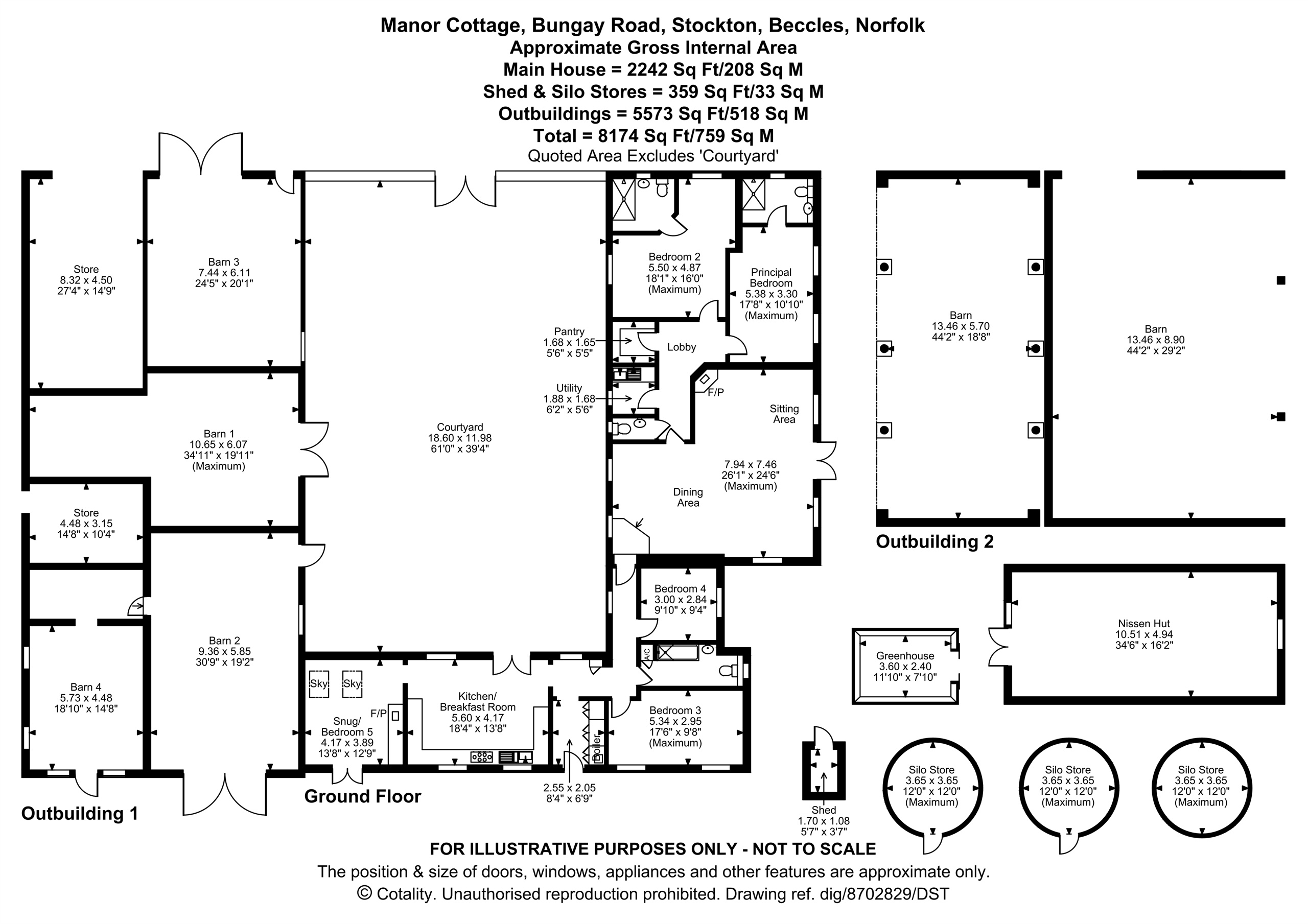 Manor Cottage, Bungay Road, Beccles floorplan