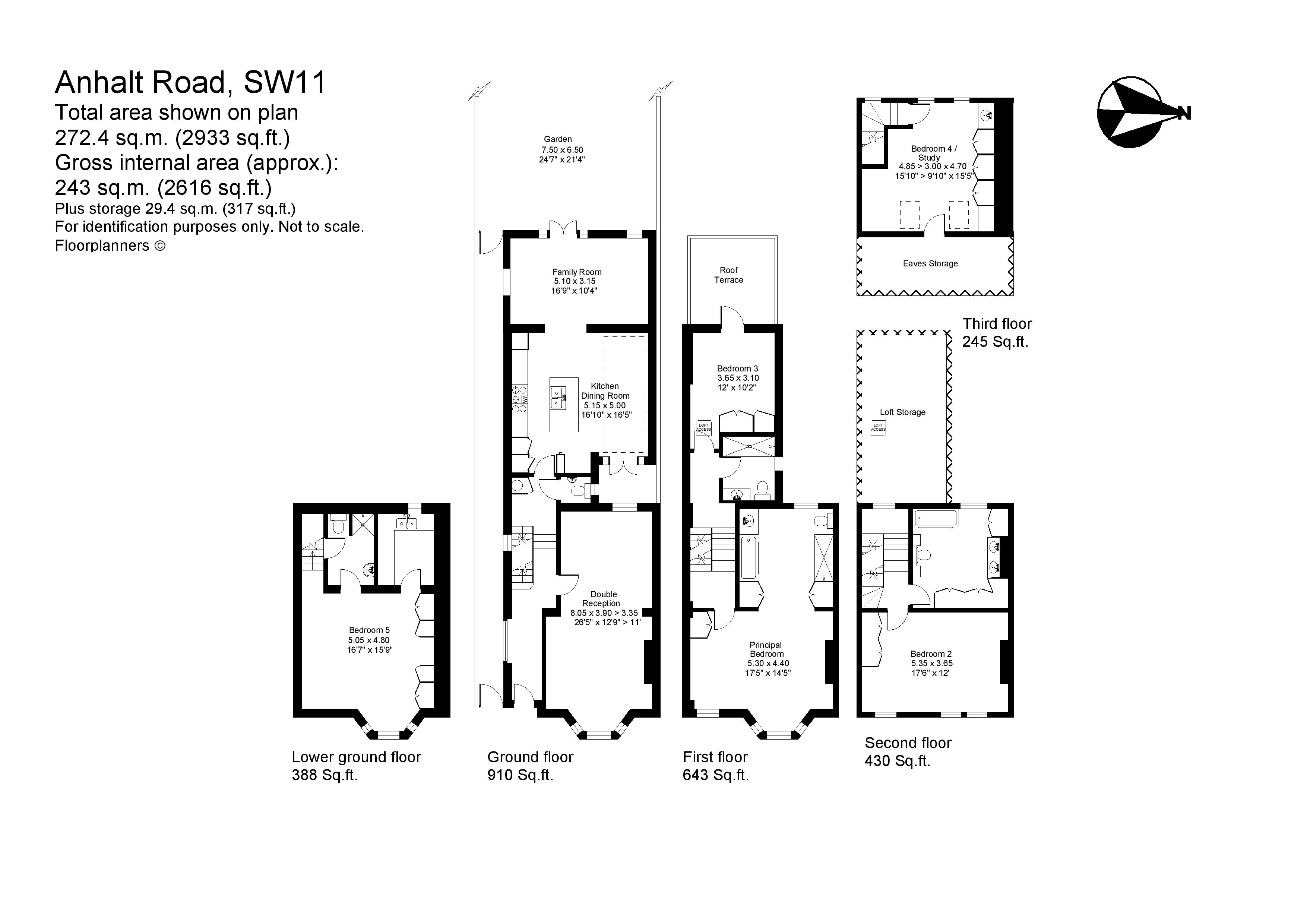 44, Anhalt Road, London floorplan