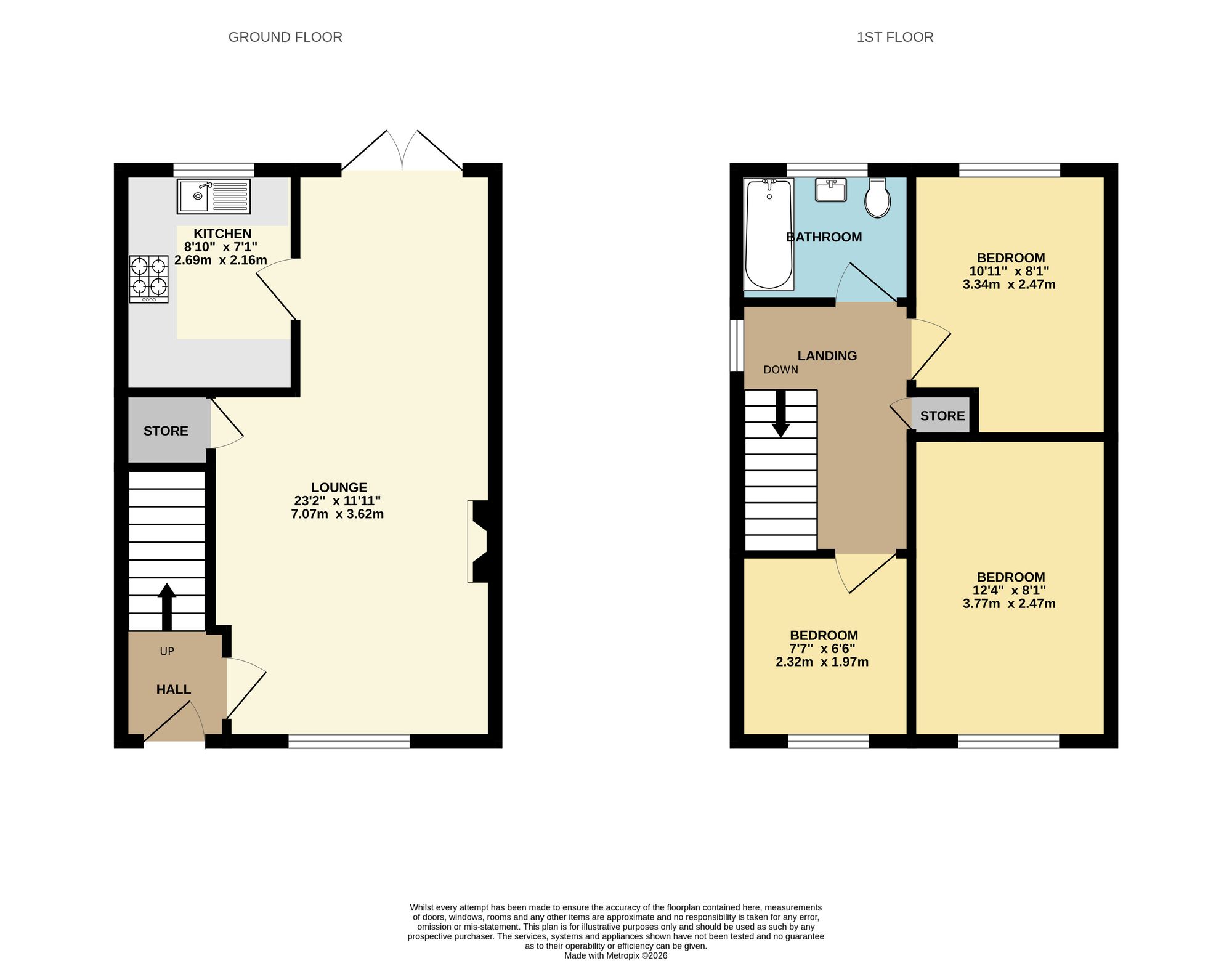 4 Clarkfield Close, Ormskirk floorplan