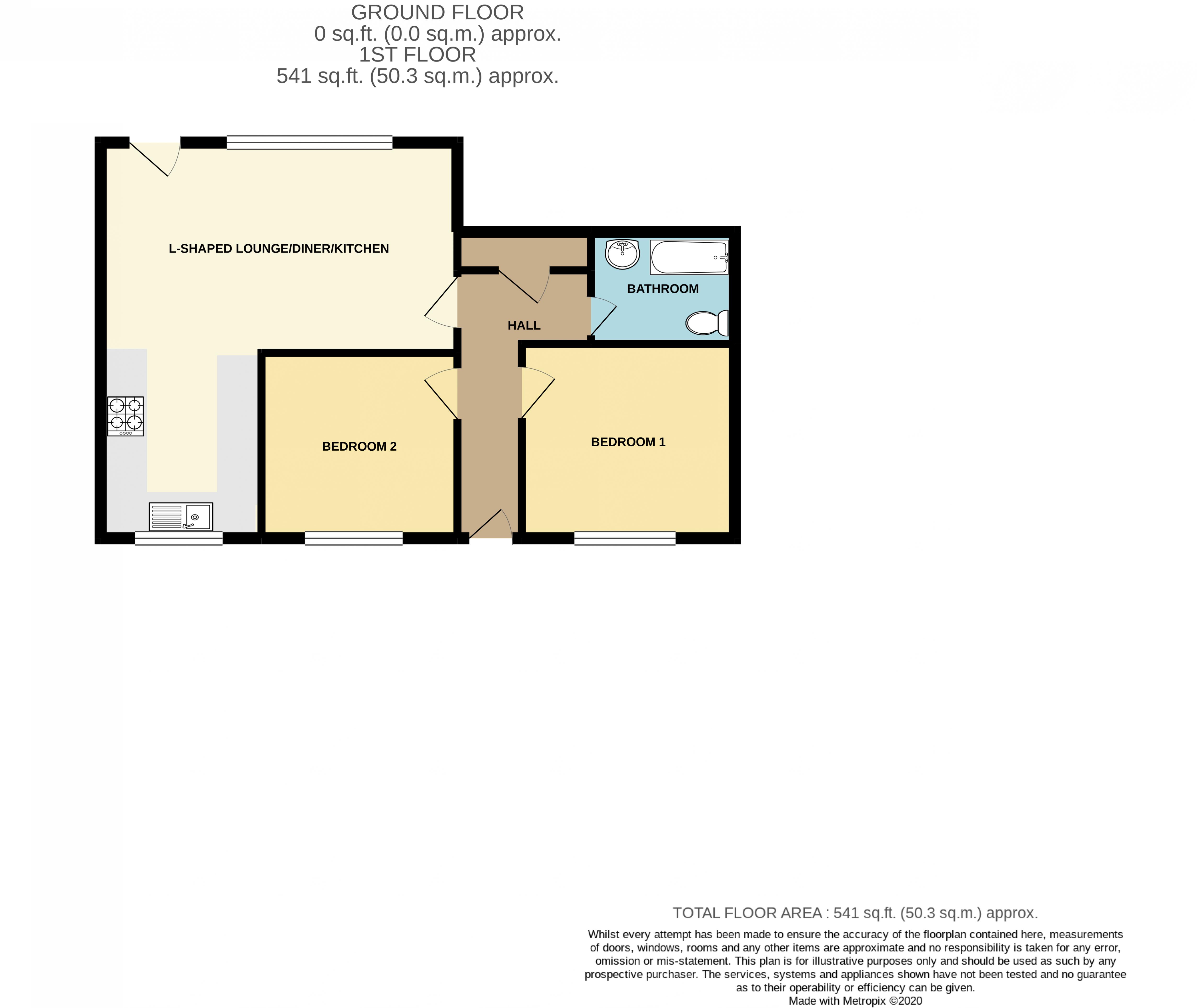 2 Annes Court, 11, Sea Front, Hayling Island floorplan
