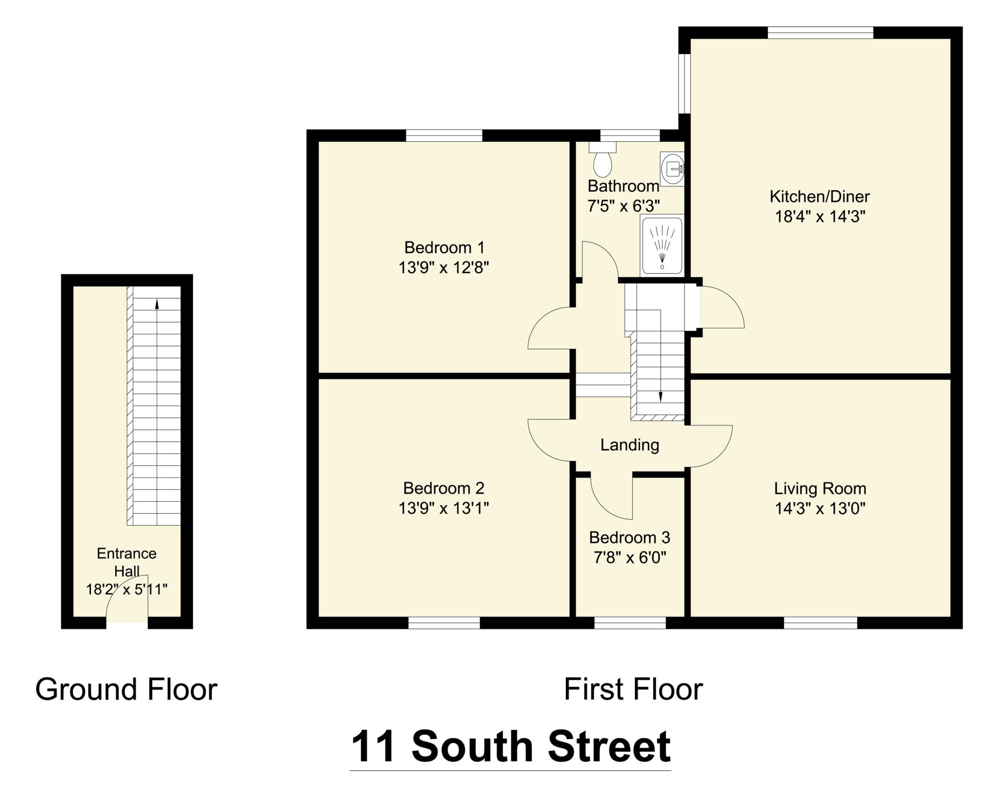 11, South Street, Dewsbury floorplan