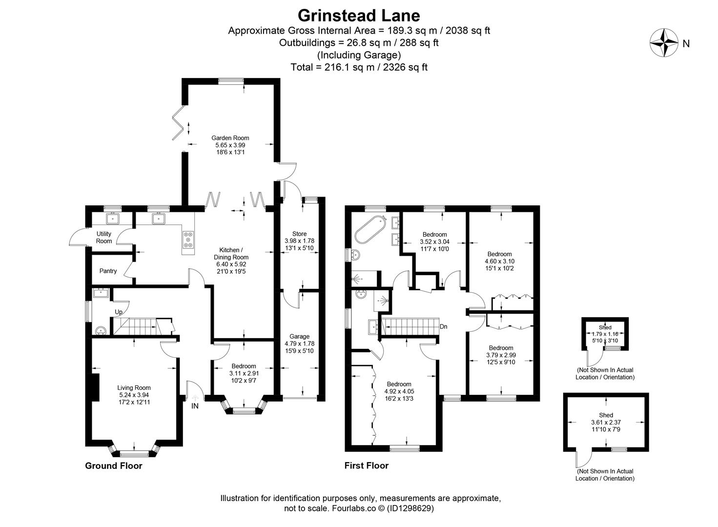 72, Grinstead Lane, Lancing floorplan