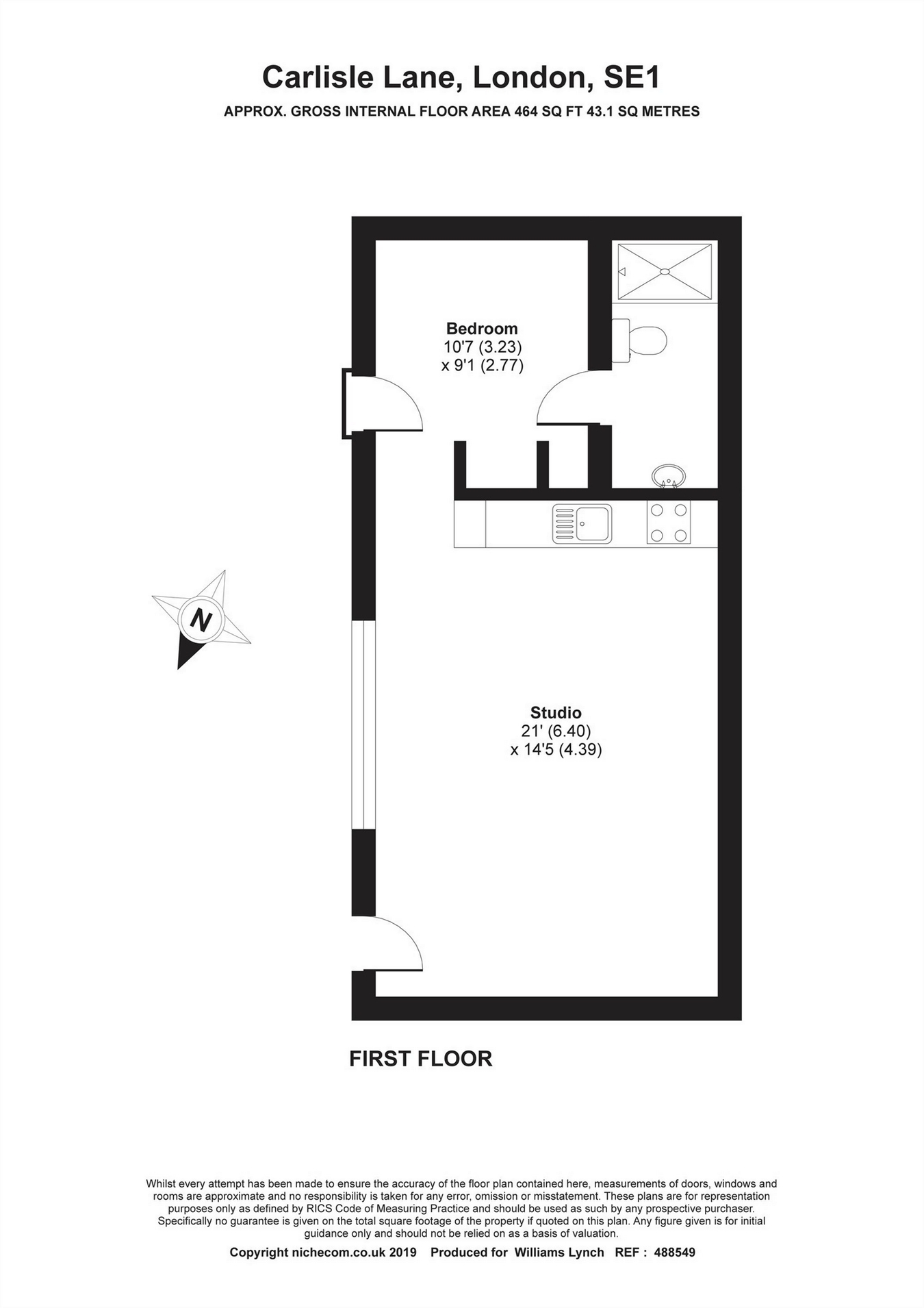 1 Bedrooms Flat for sale in Carlisle Lane, London SE1