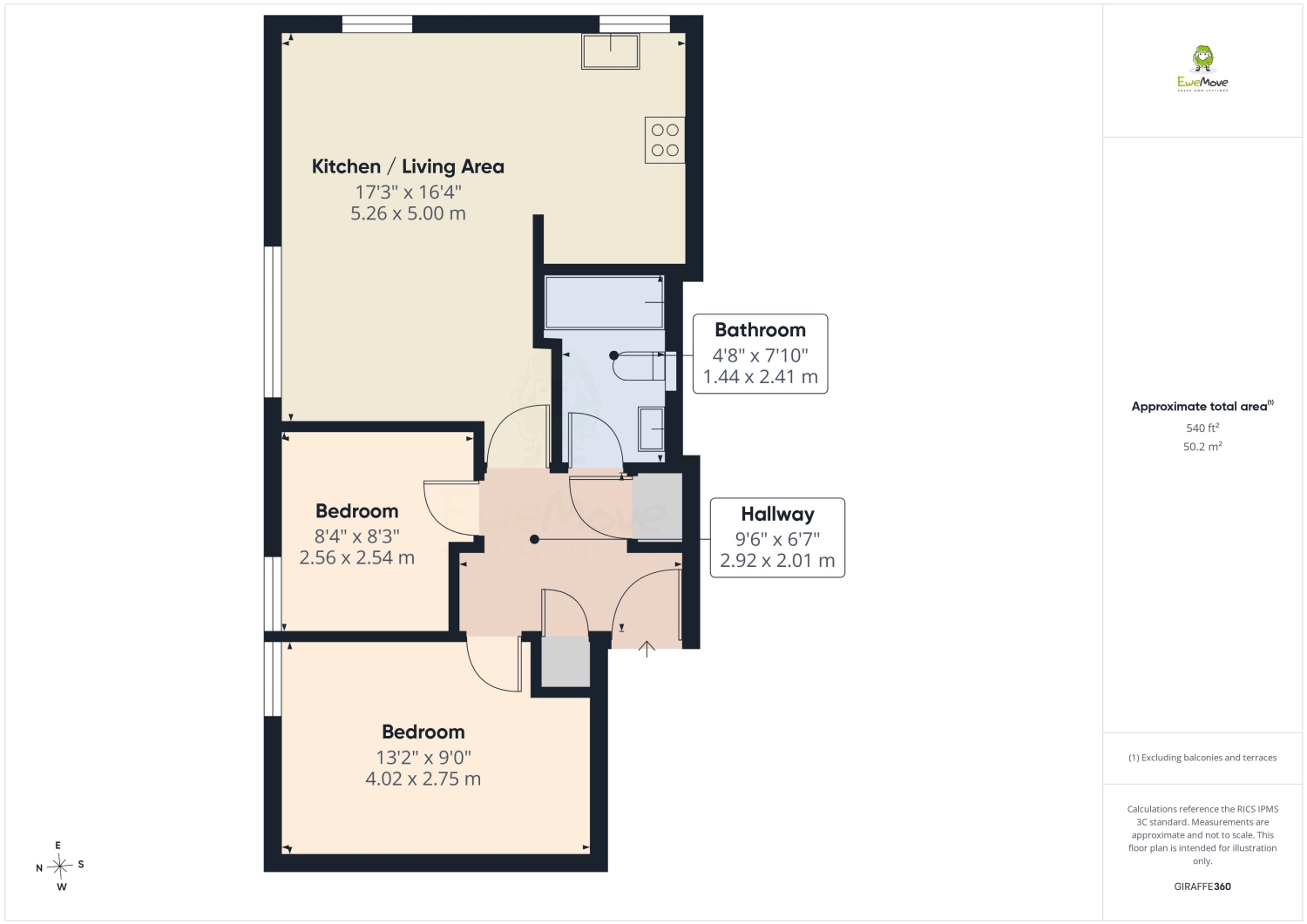 FLAT 1, WARDOUR COURT, DARTFORD floorplan
