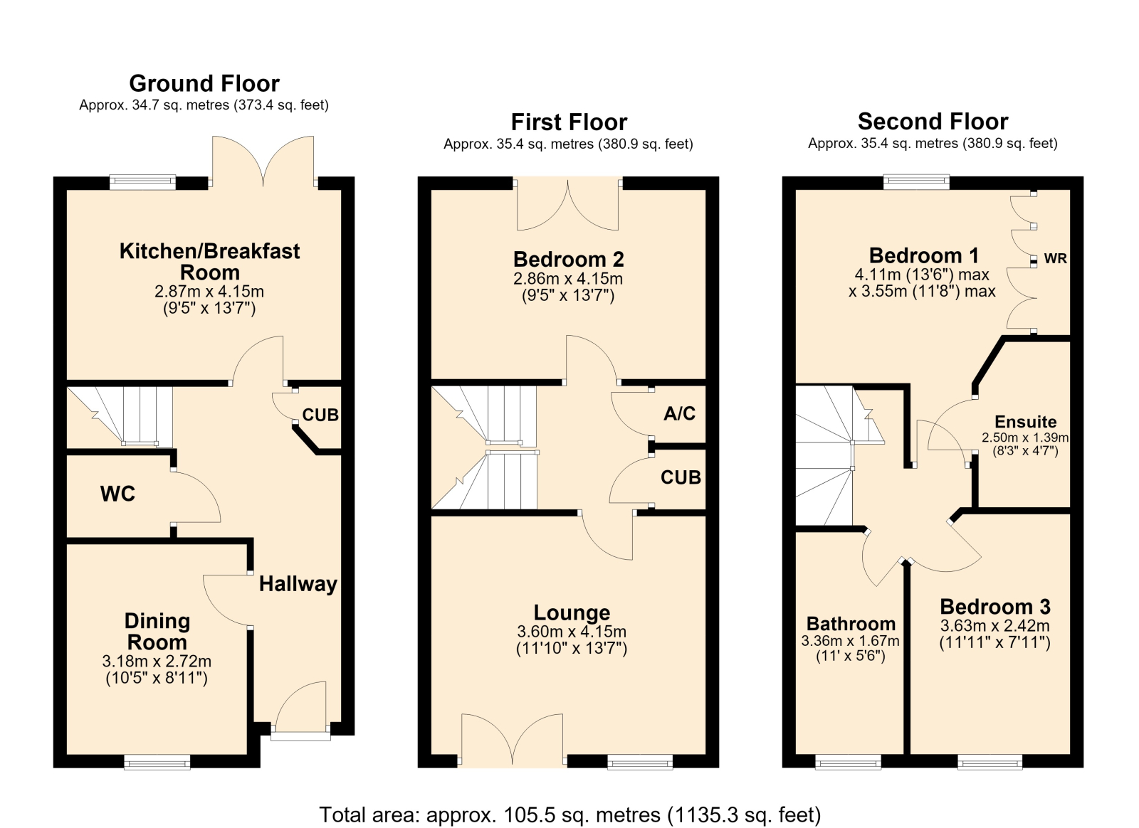 15 Webbs Way, Tewkesbury floorplan