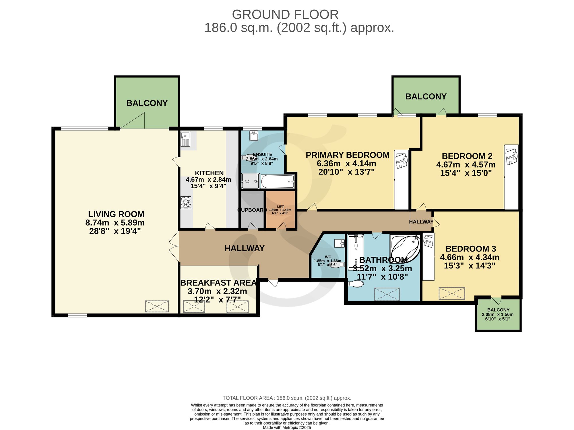 Penthouse East, Jersey floorplan