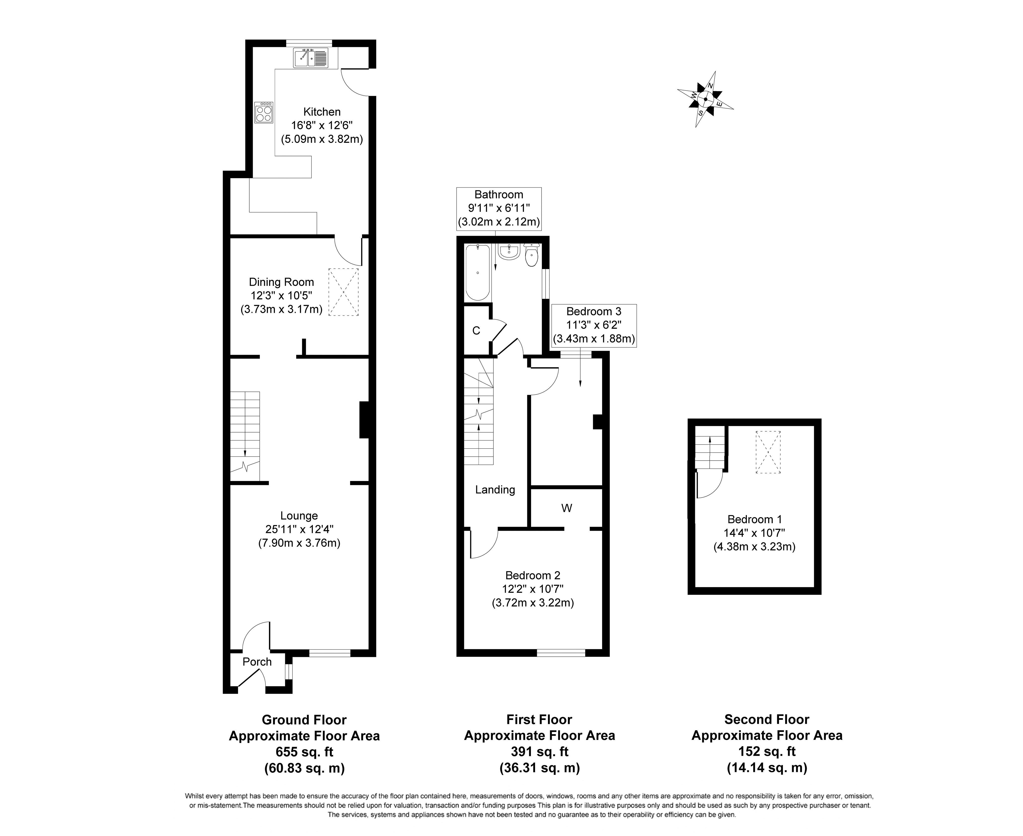 2, Osborne Cottages, Norwich floorplan