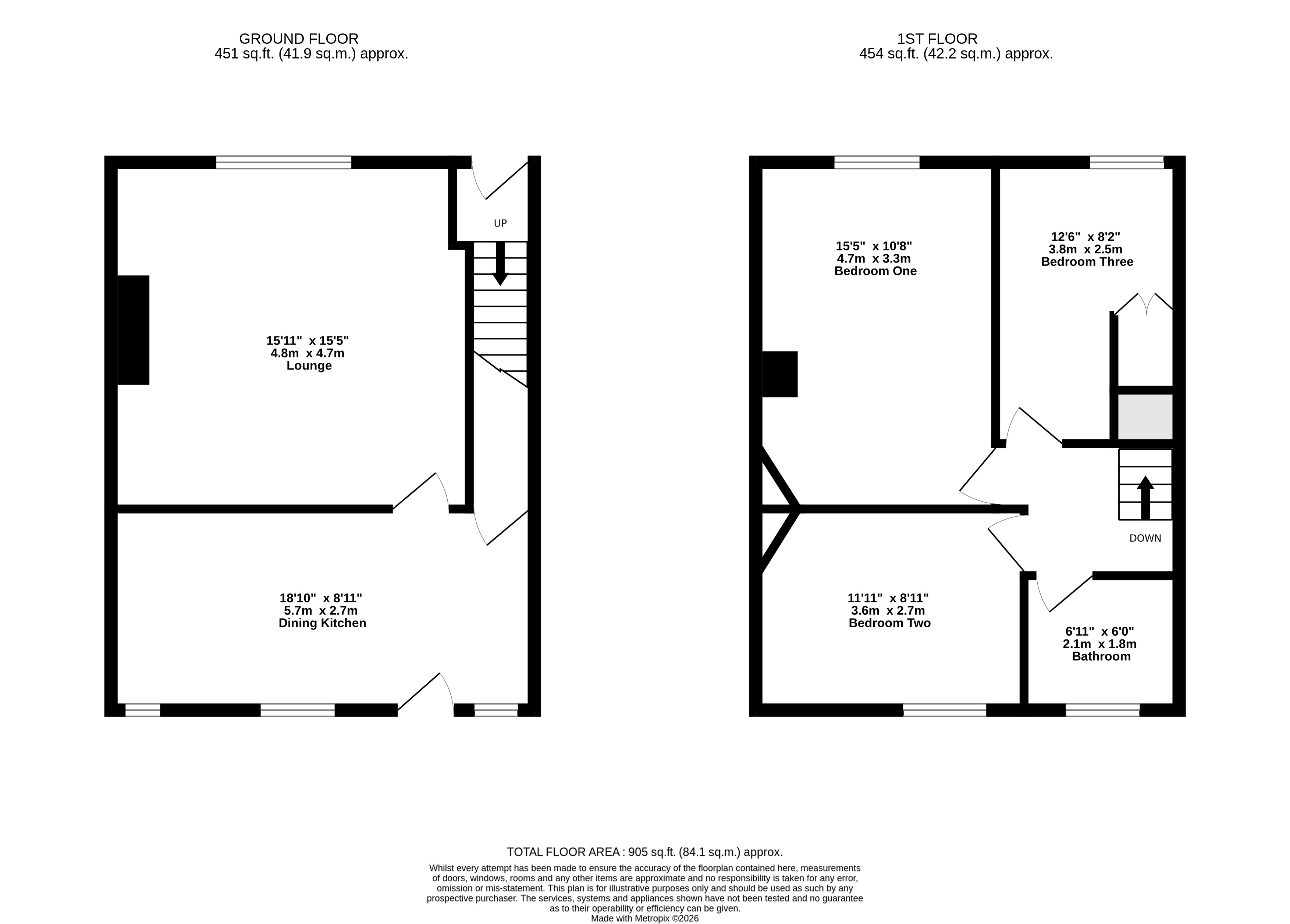 98, Mount Road, Huddersfield floorplan