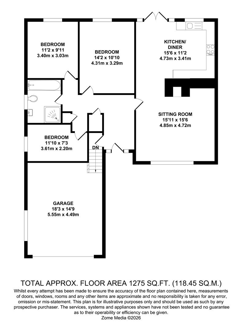 Priestfield Rise, Vicarage Road, Maidstone floorplan