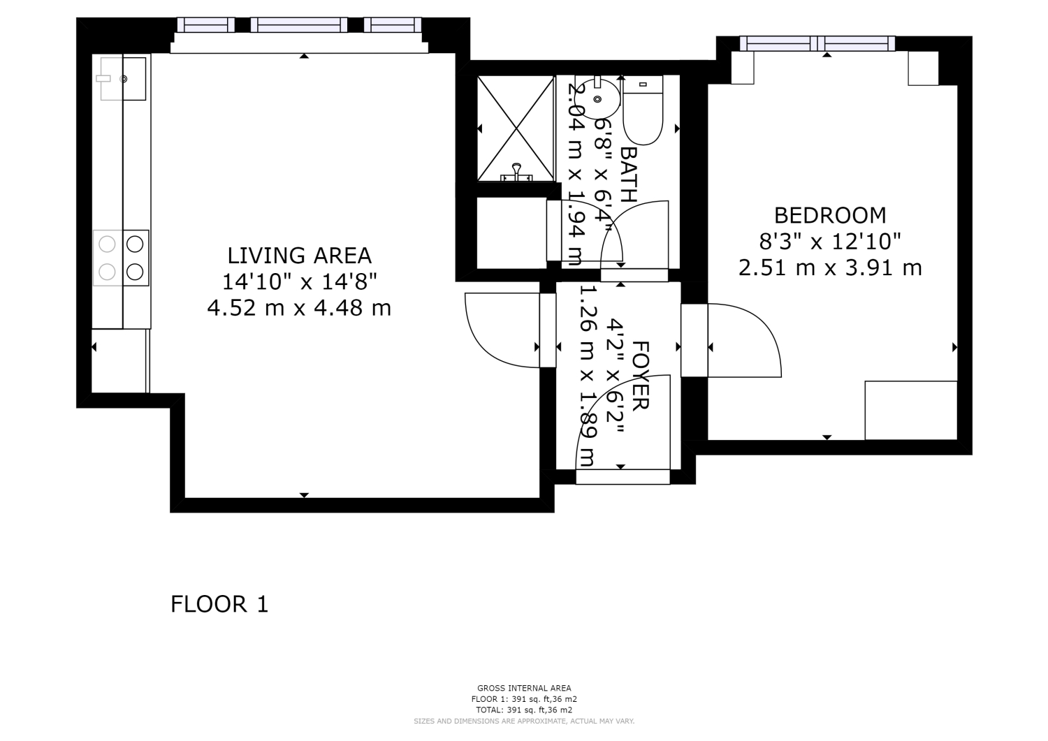 Apartment 2, Clock Tower, 2-4 High Street, Kidlington floorplan