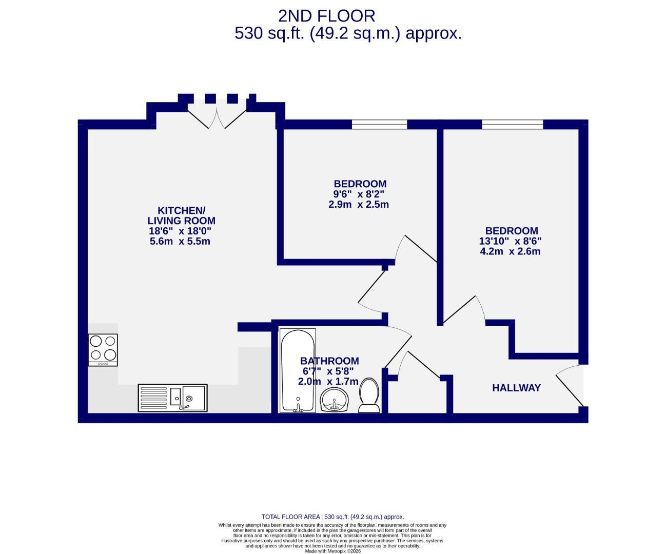 75 Masters Mews, College Court, York floorplan