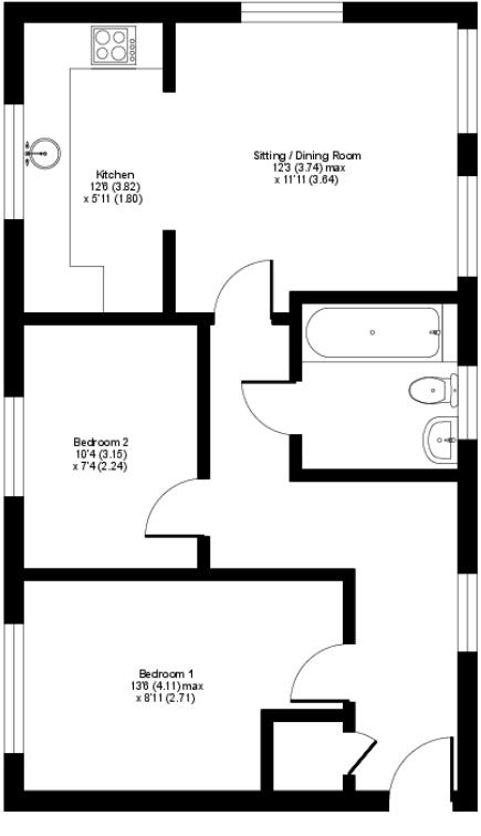 3 David Harrowell House, St. Johns Road, Arlesey floorplan