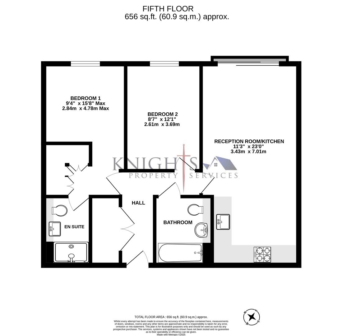 96 Ashwood House, 16-22 Pembroke Broadway, Camberley floorplan