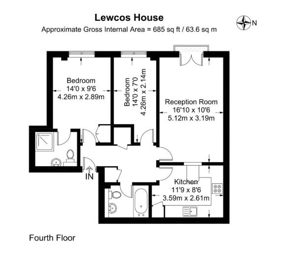 57-63, Regency Street, London floorplan