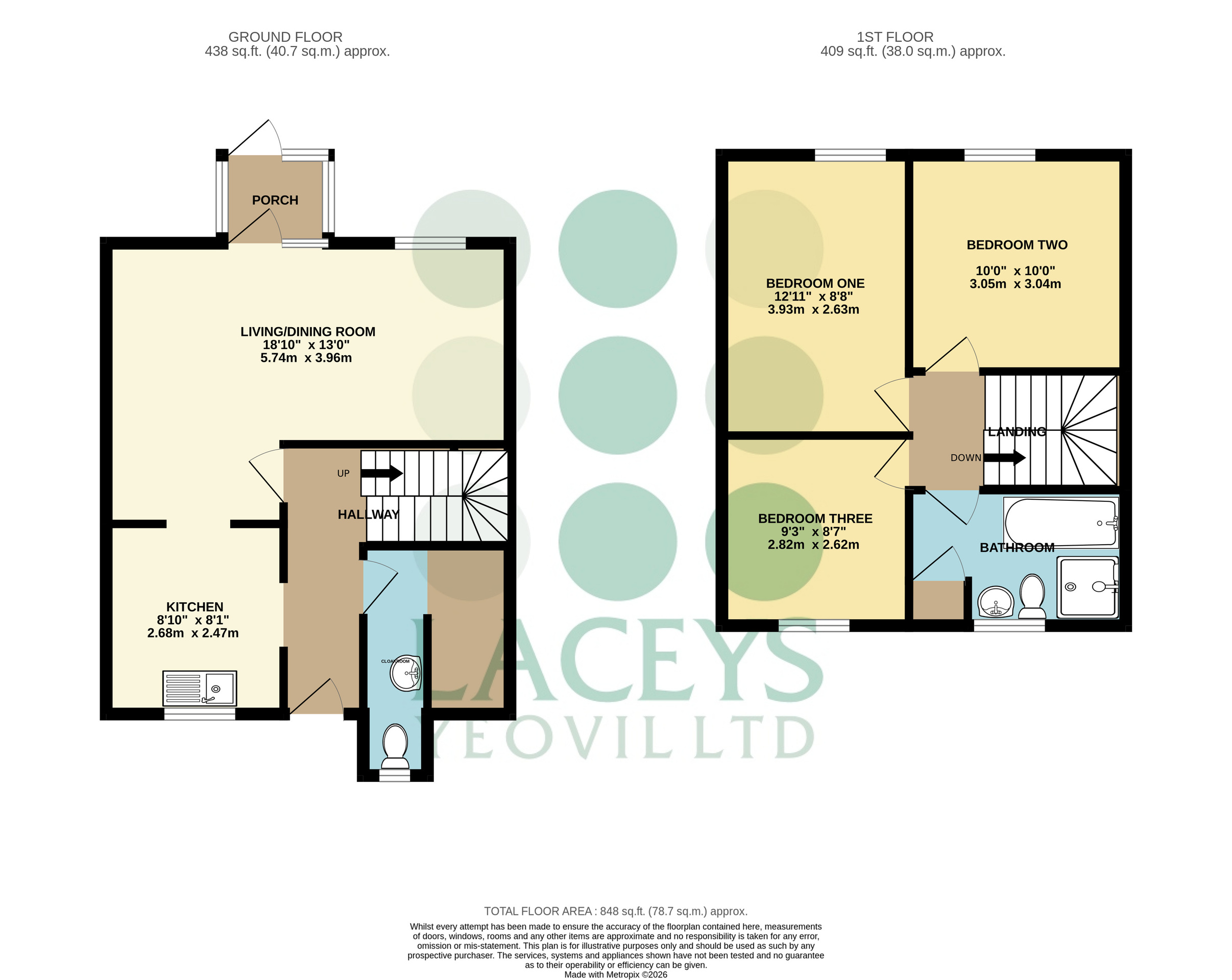 10 Clifton Close, Yeovil floorplan