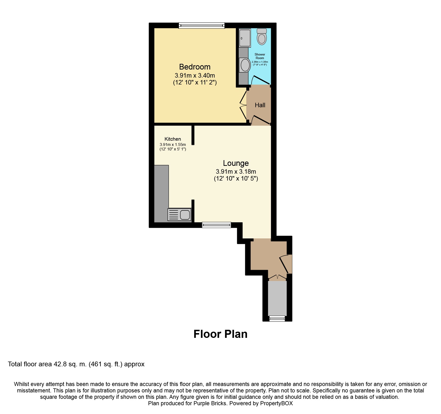 1 Bedrooms Flat for sale in Griffiths Street, Falkirk FK1