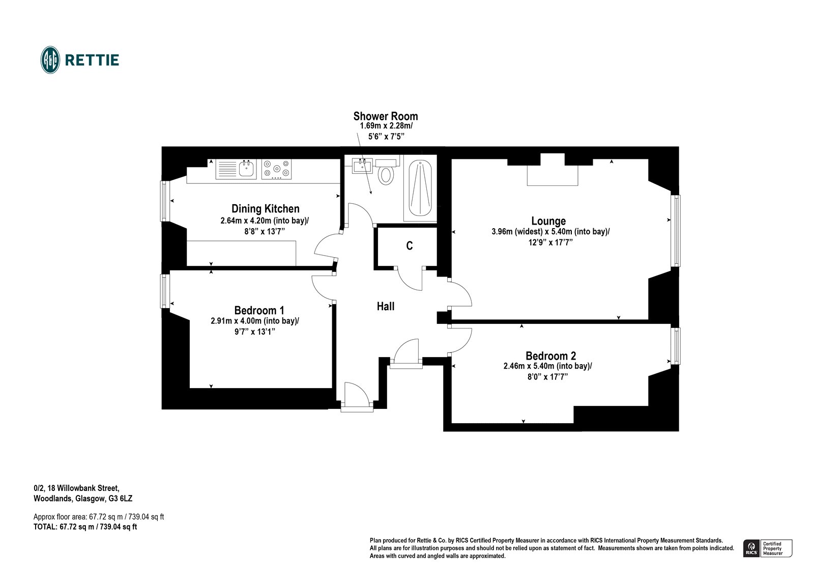 Willowbank Street, Woodlands, Glasgow G3, 2 bedroom flat for sale 62047514 PrimeLocation