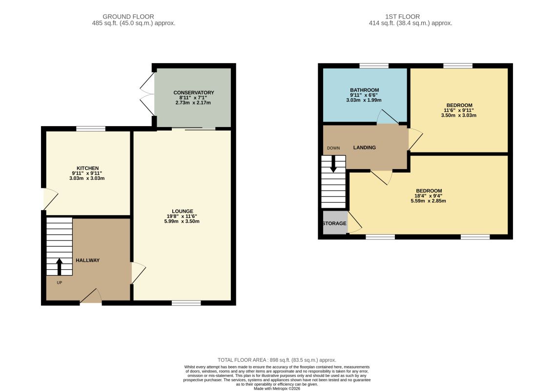 88 Grange Road Royston, Barnsley floorplan
