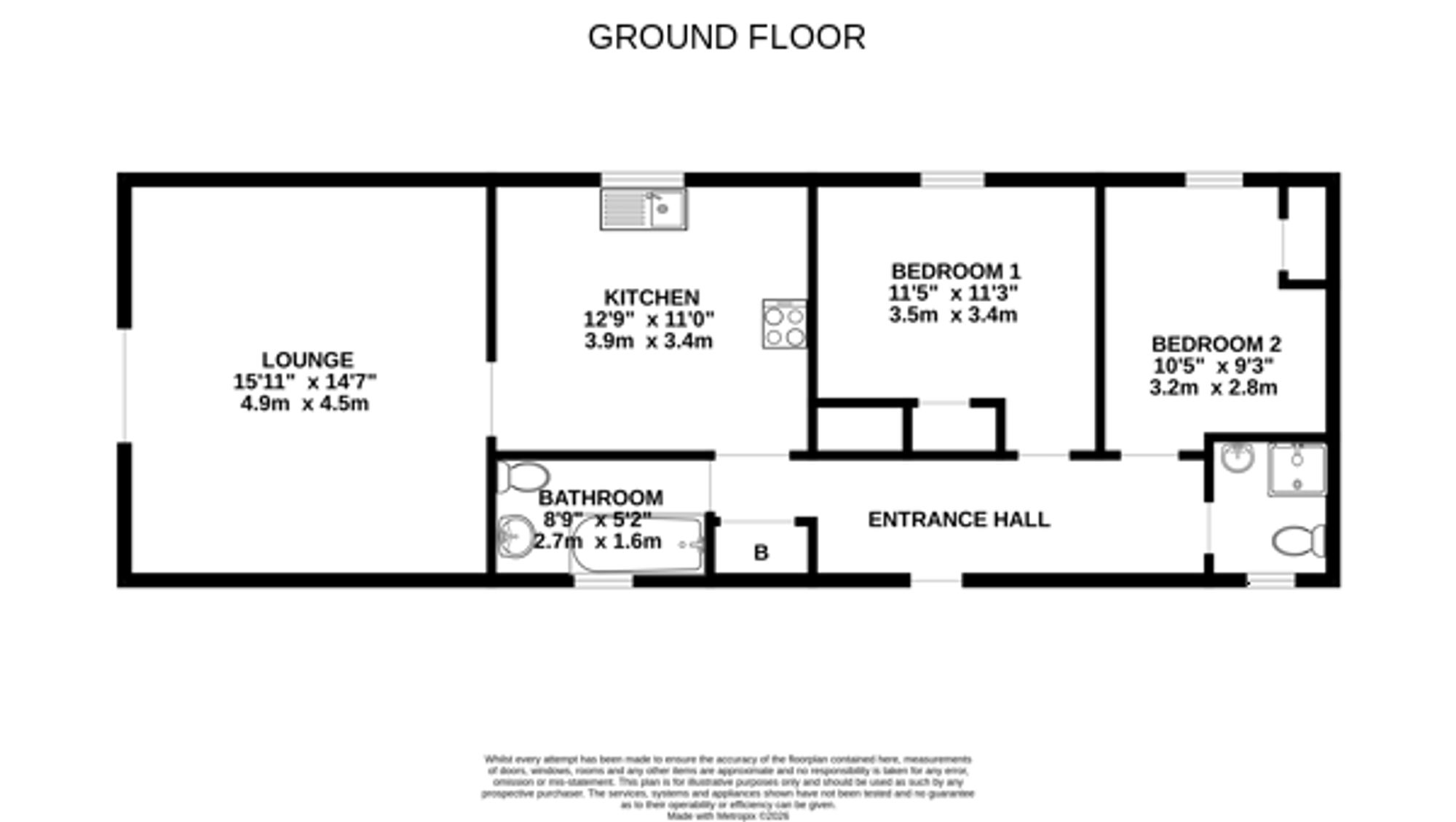 4 Earl's Place, Fauldhouse floorplan
