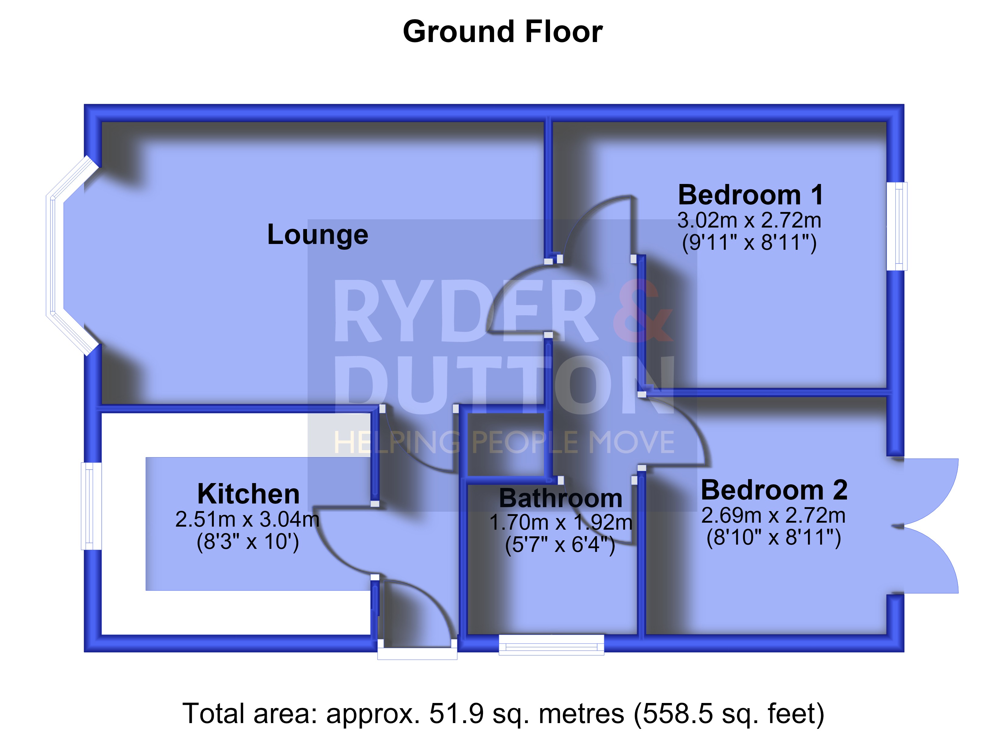 2, Violet Way, Manchester floorplan