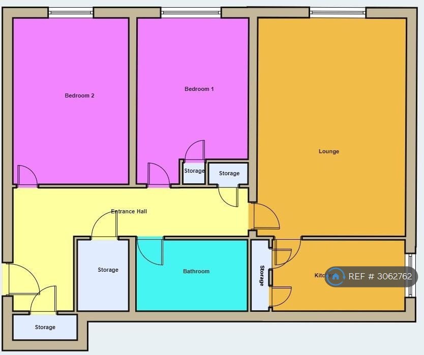 Flat, St Mungo Place, Glasgow floorplan
