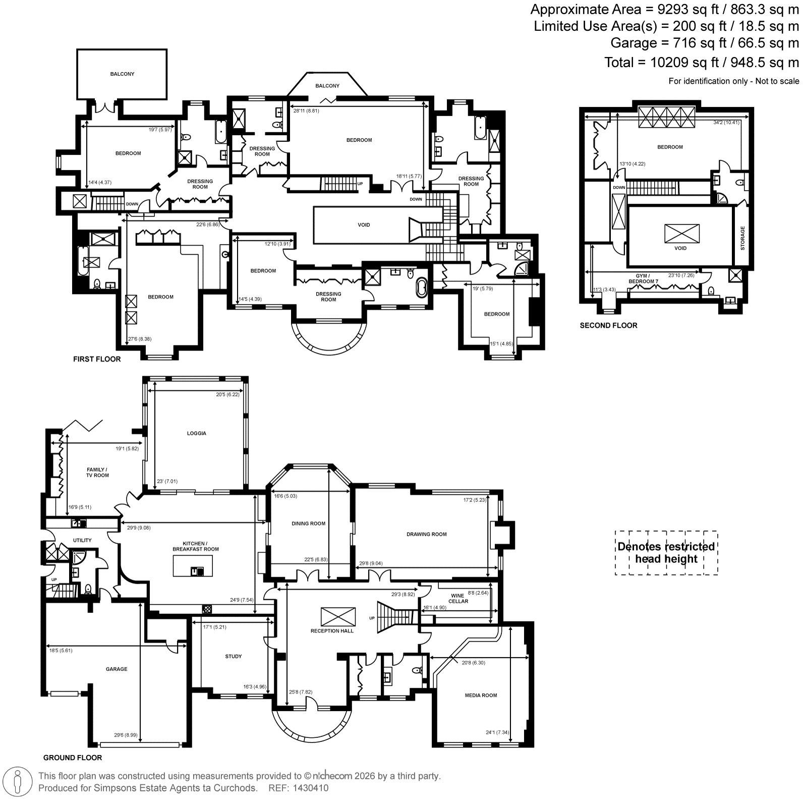 Langton, 27, Chargate Close, Burwood Park floorplan