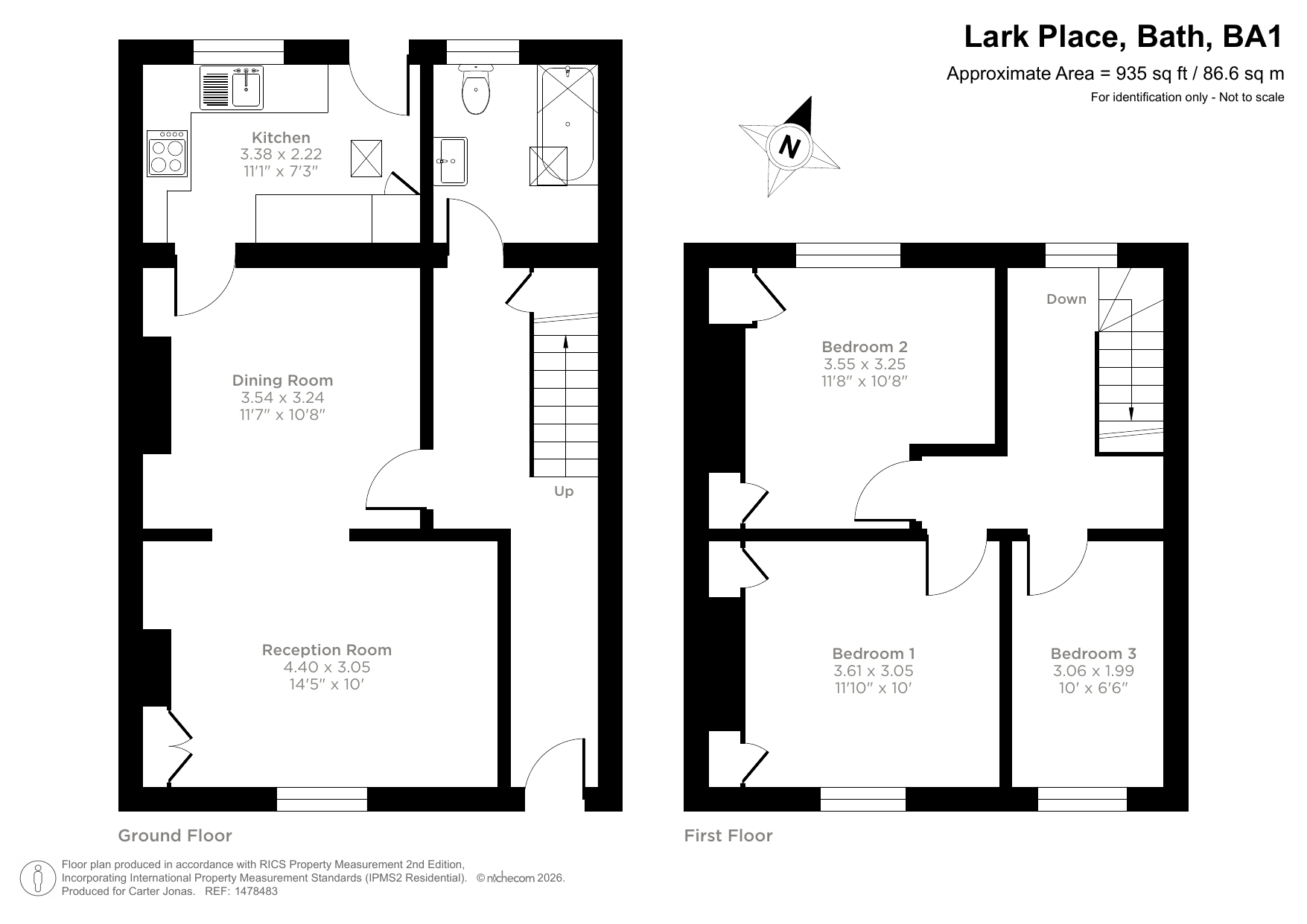 4, Lark Place, Bath floorplan