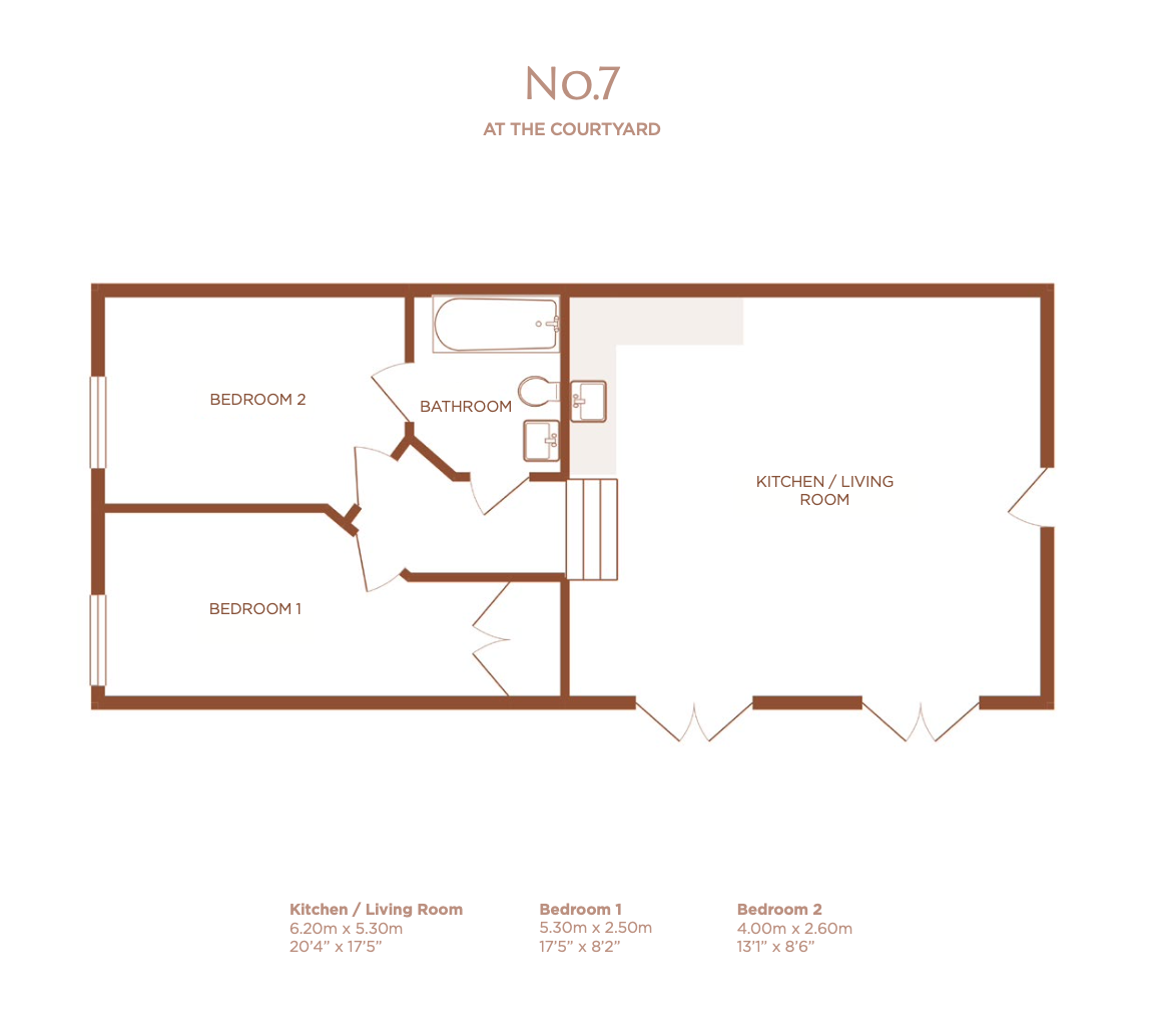 7 The Courtyard,, South Drive, Bishops Lydeard floorplan