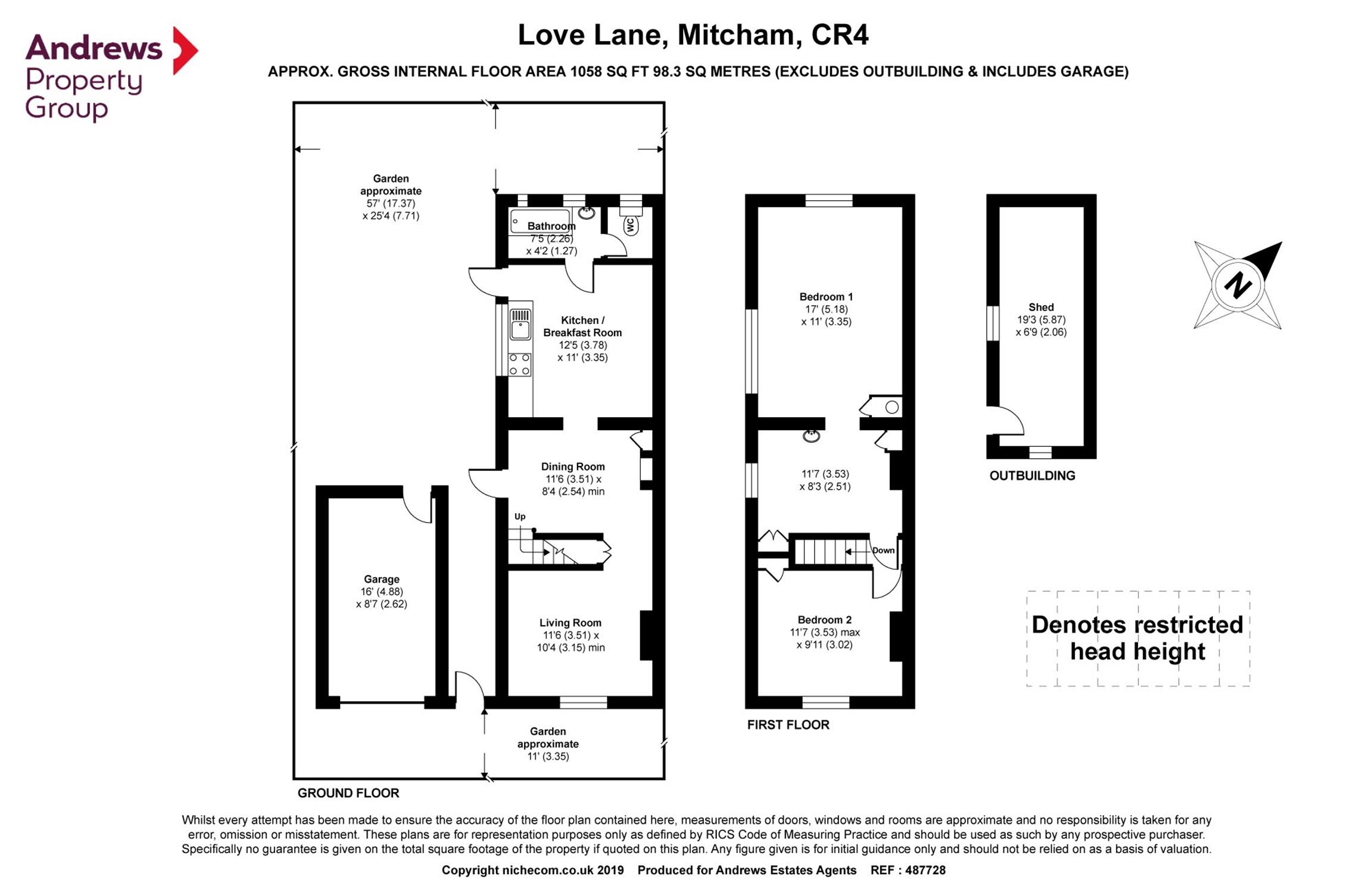 3 Bedrooms Semi-detached house for sale in Love Lane, Mitcham, Surrey CR4