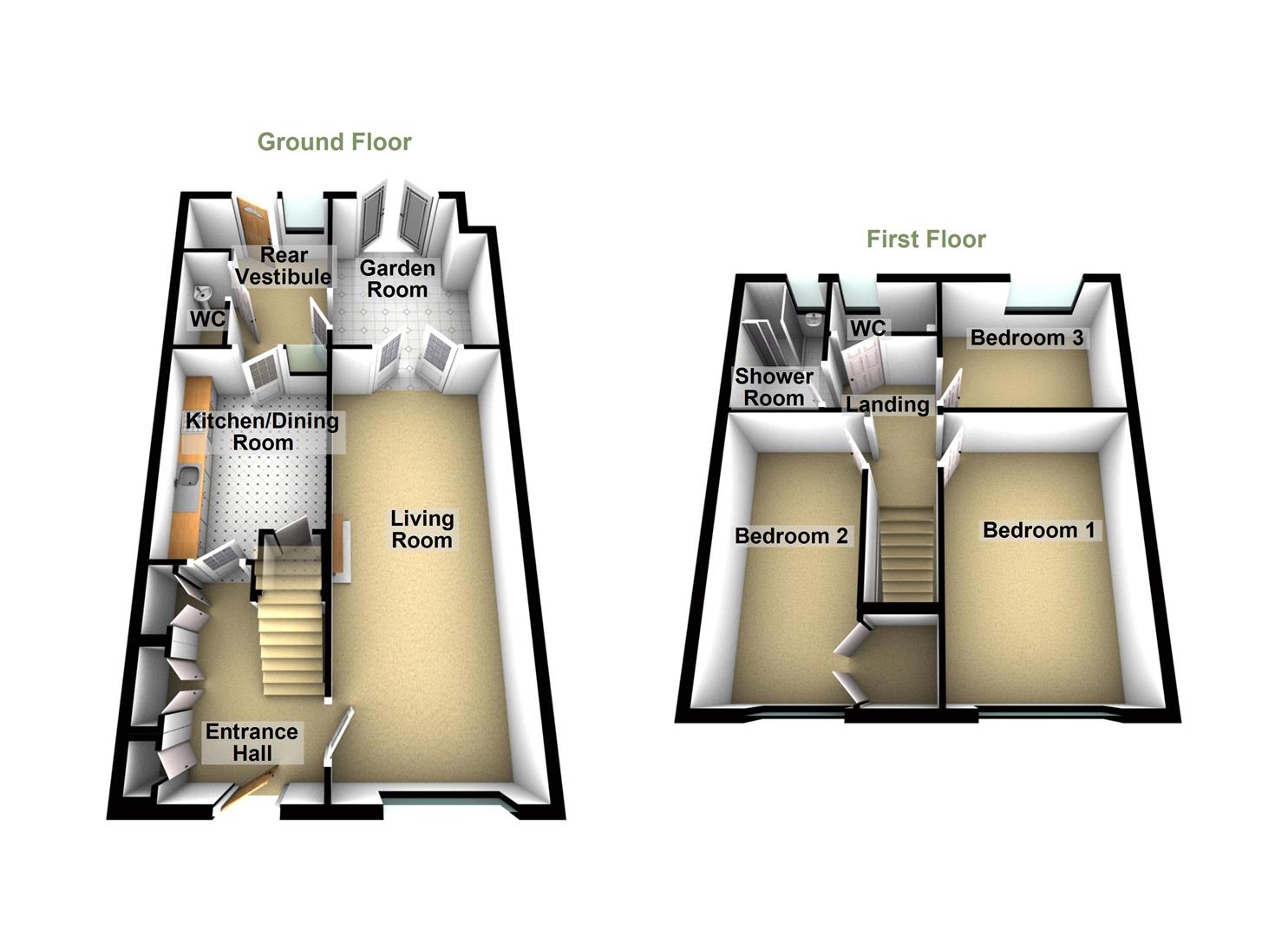 50, Priestcrofts, Marske-By-The-Sea floorplan