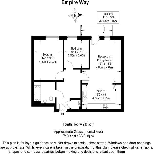 2 Bedrooms Flat to rent in Empire Way, Wembley HA9