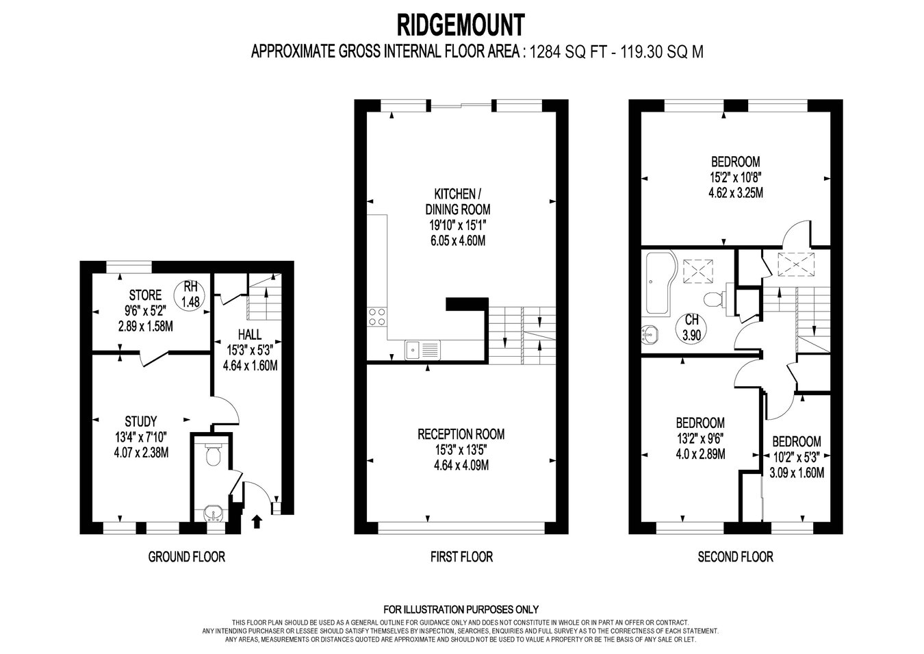 10, Ridgemount, Weybridge floorplan