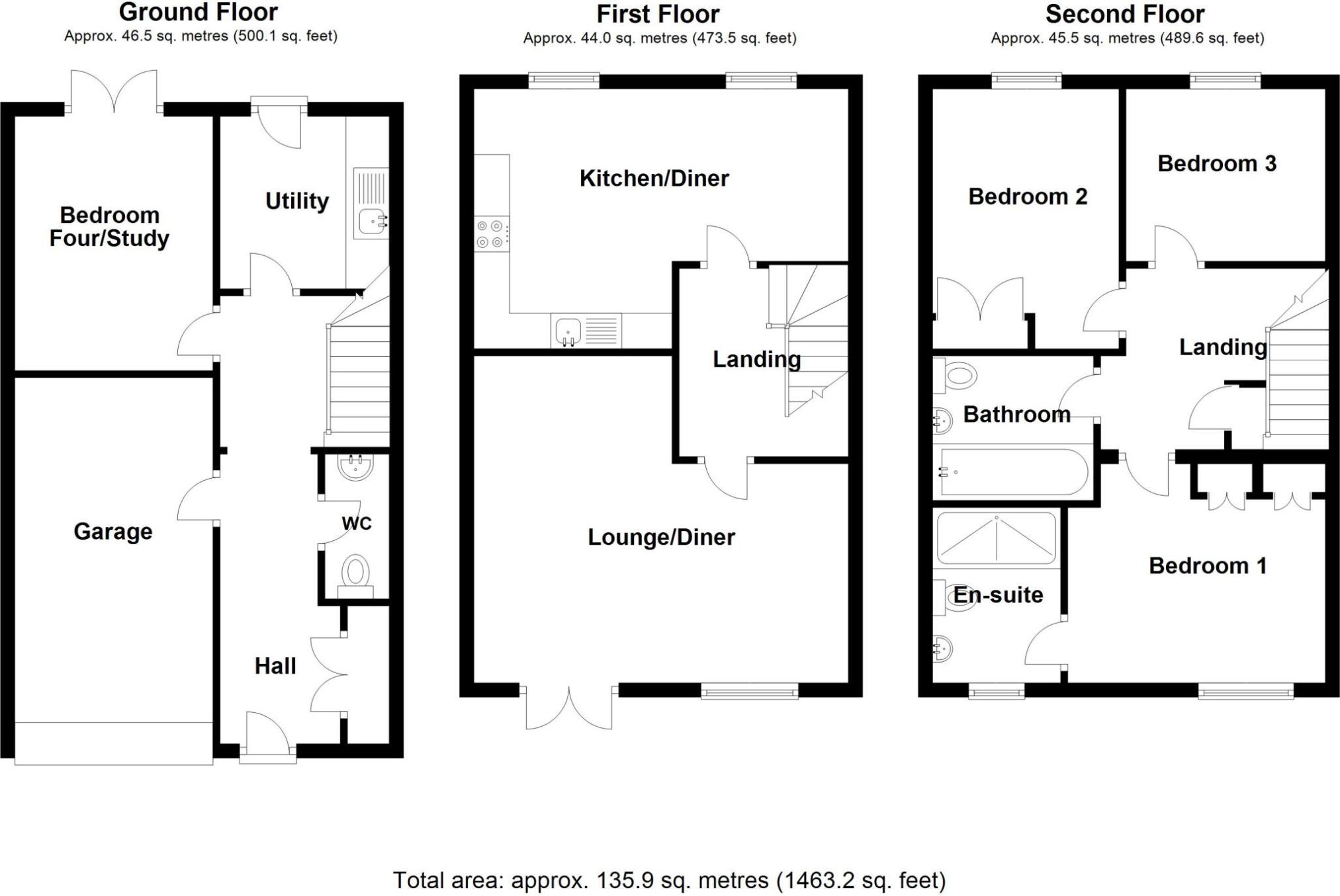5, Pentland Drive, Sleaford floorplan