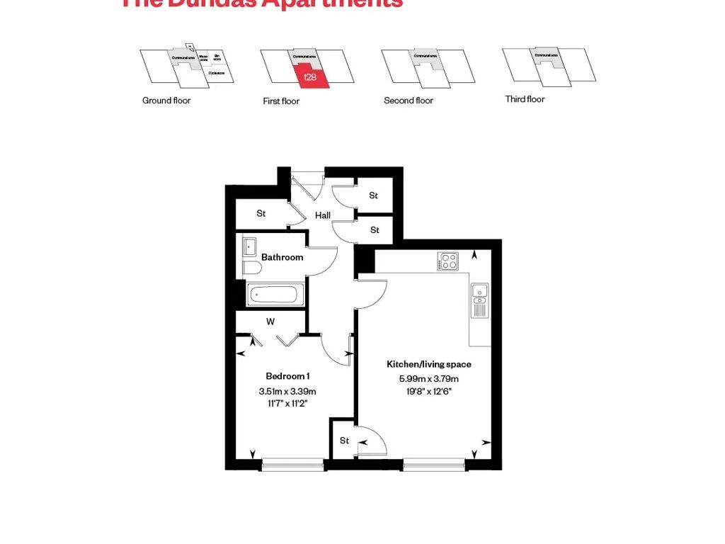 Flat 4, 7 Emily McBain Way, South Queensferry, EH30 9GT floorplan