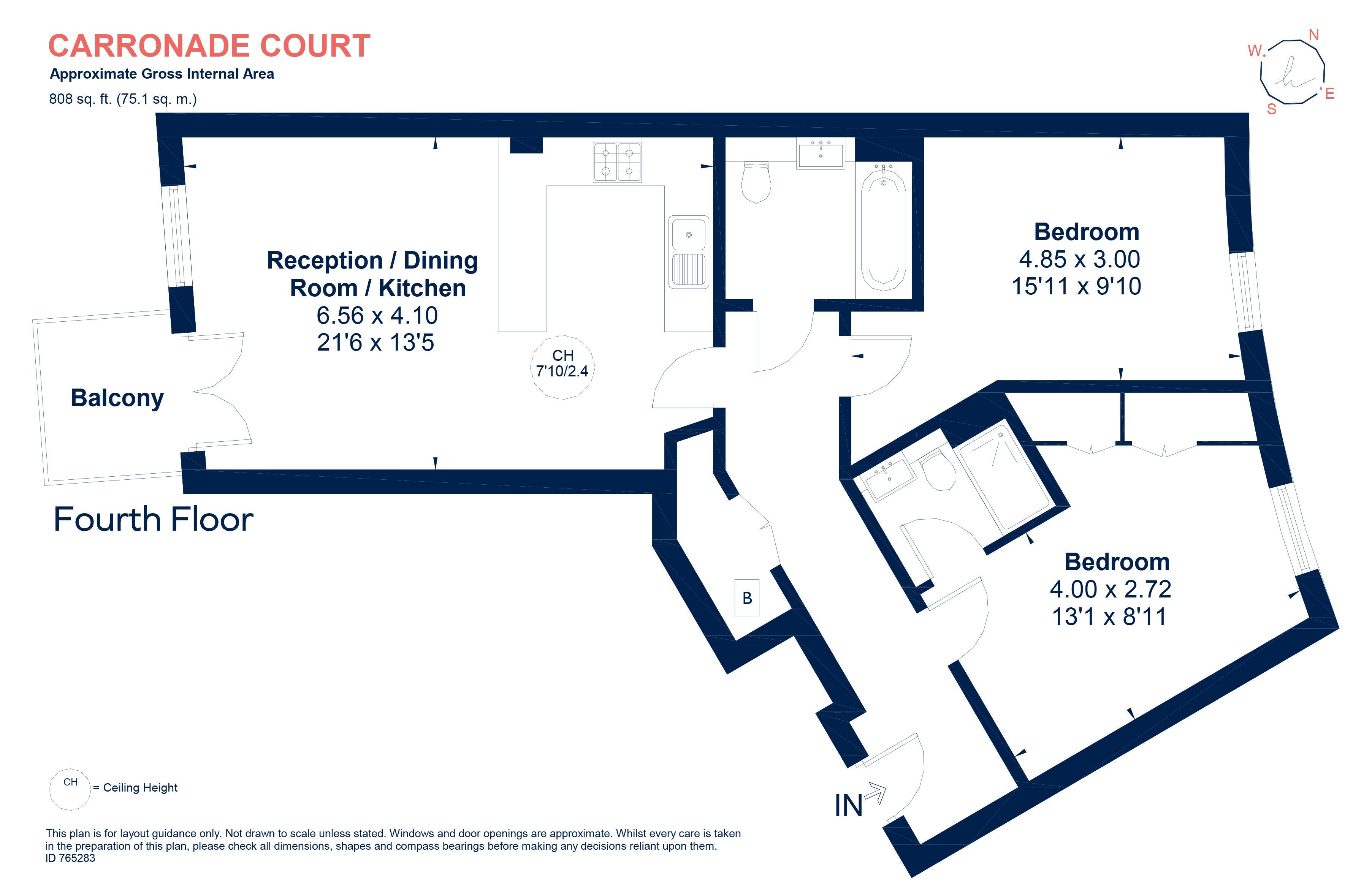 Carronade Court, Eden Grove, London N7, 2 Bedroom Flat To Rent 