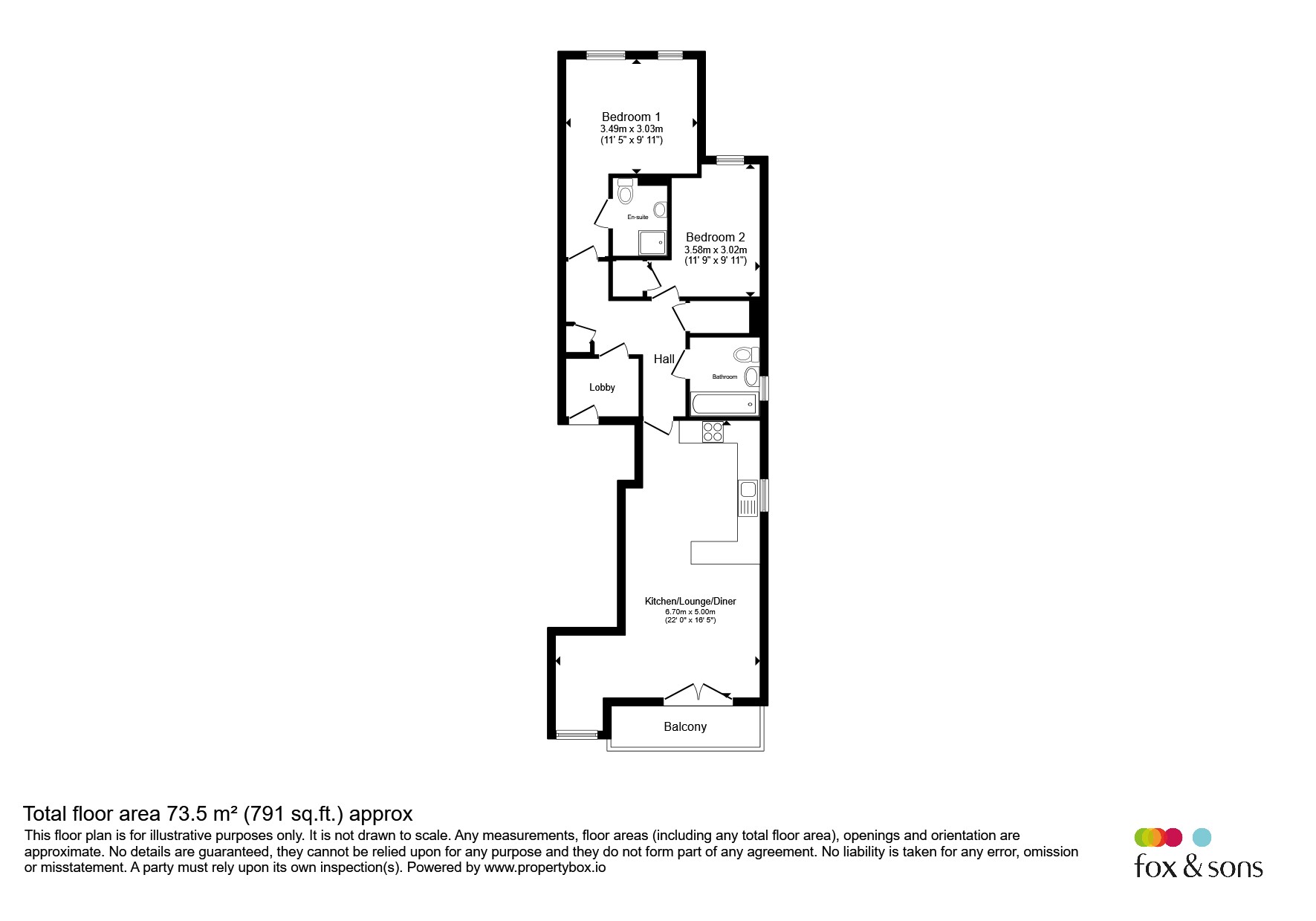 Flat 1, 3, Avenue Road, Gosport floorplan