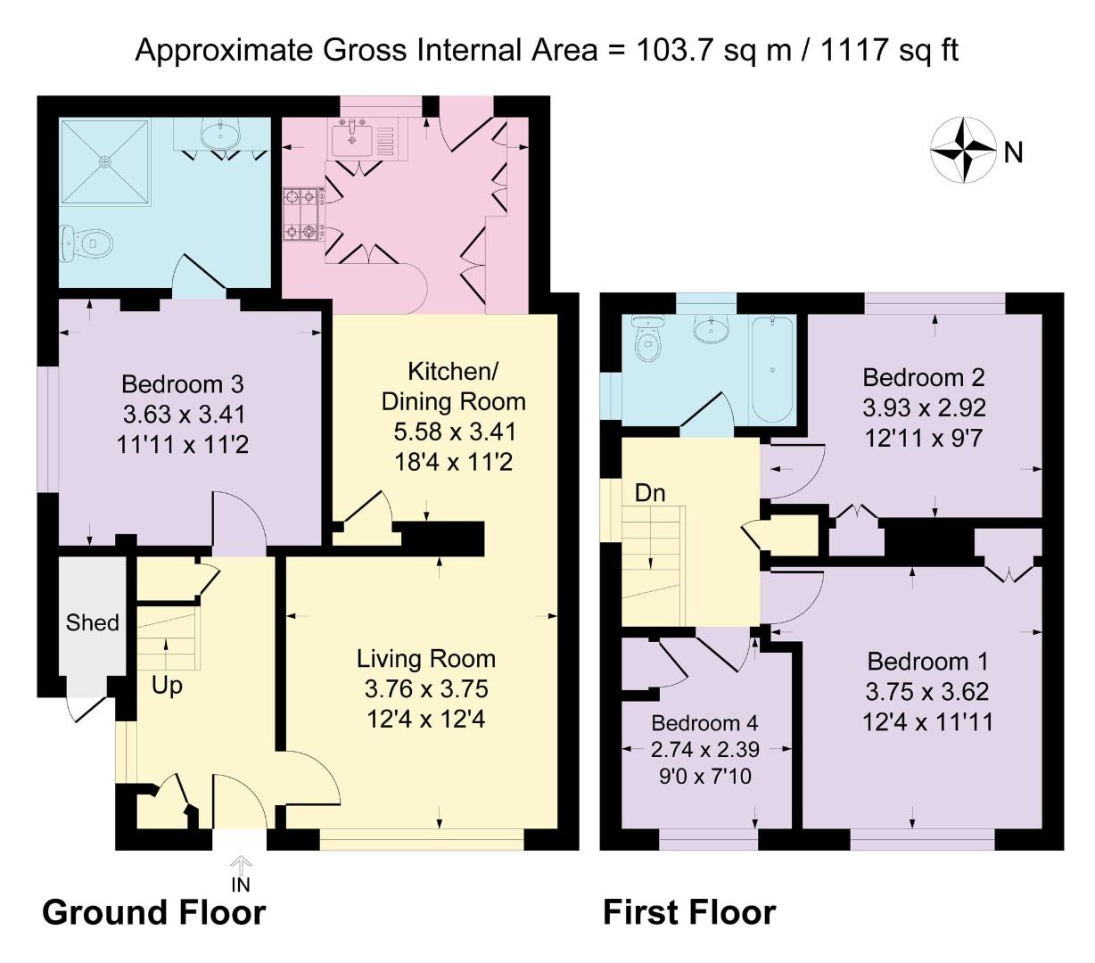 1, Kirkstone Avenue, Manchester floorplan