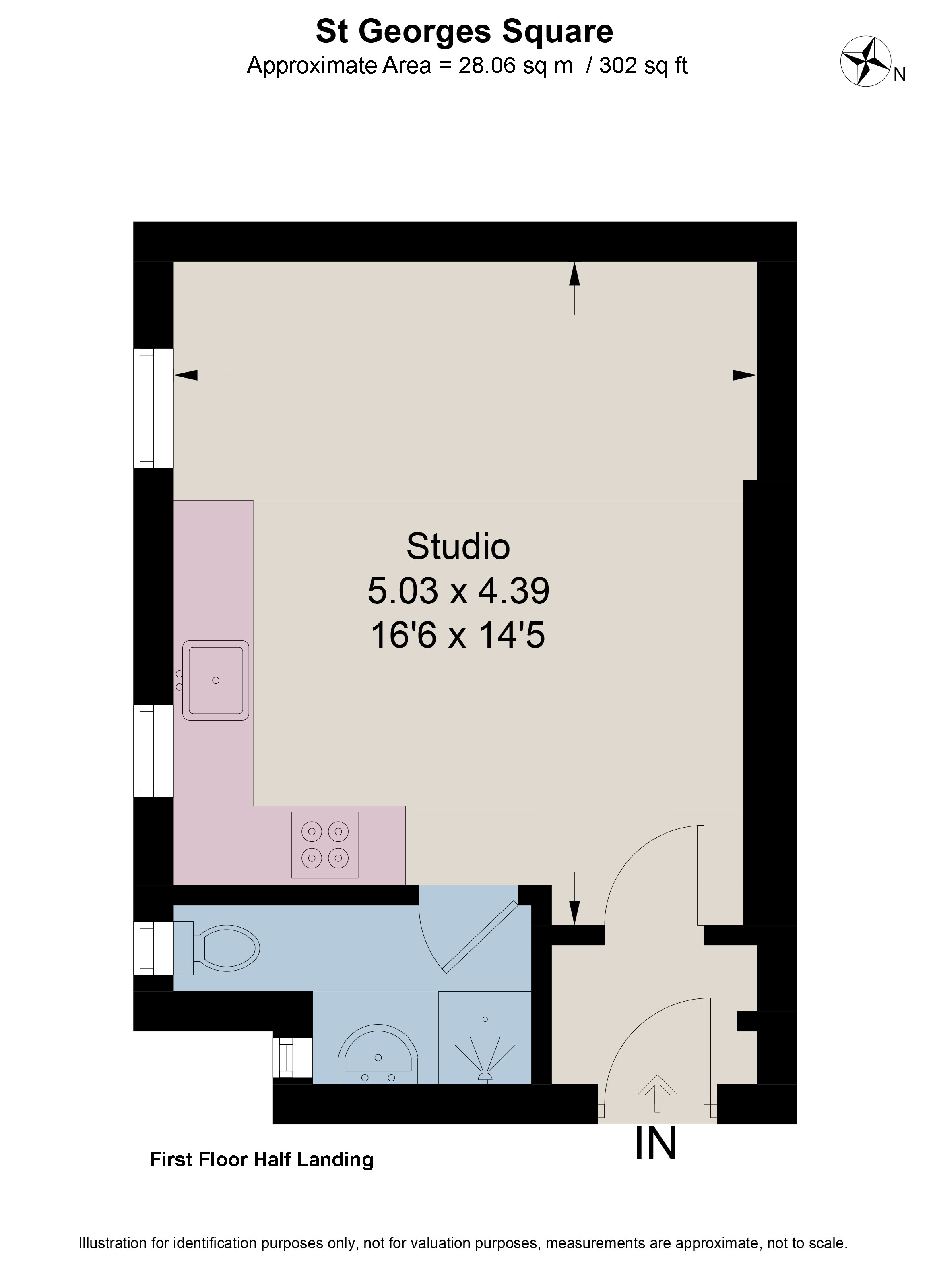 H/L, 94, St. Georges Square, London floorplan