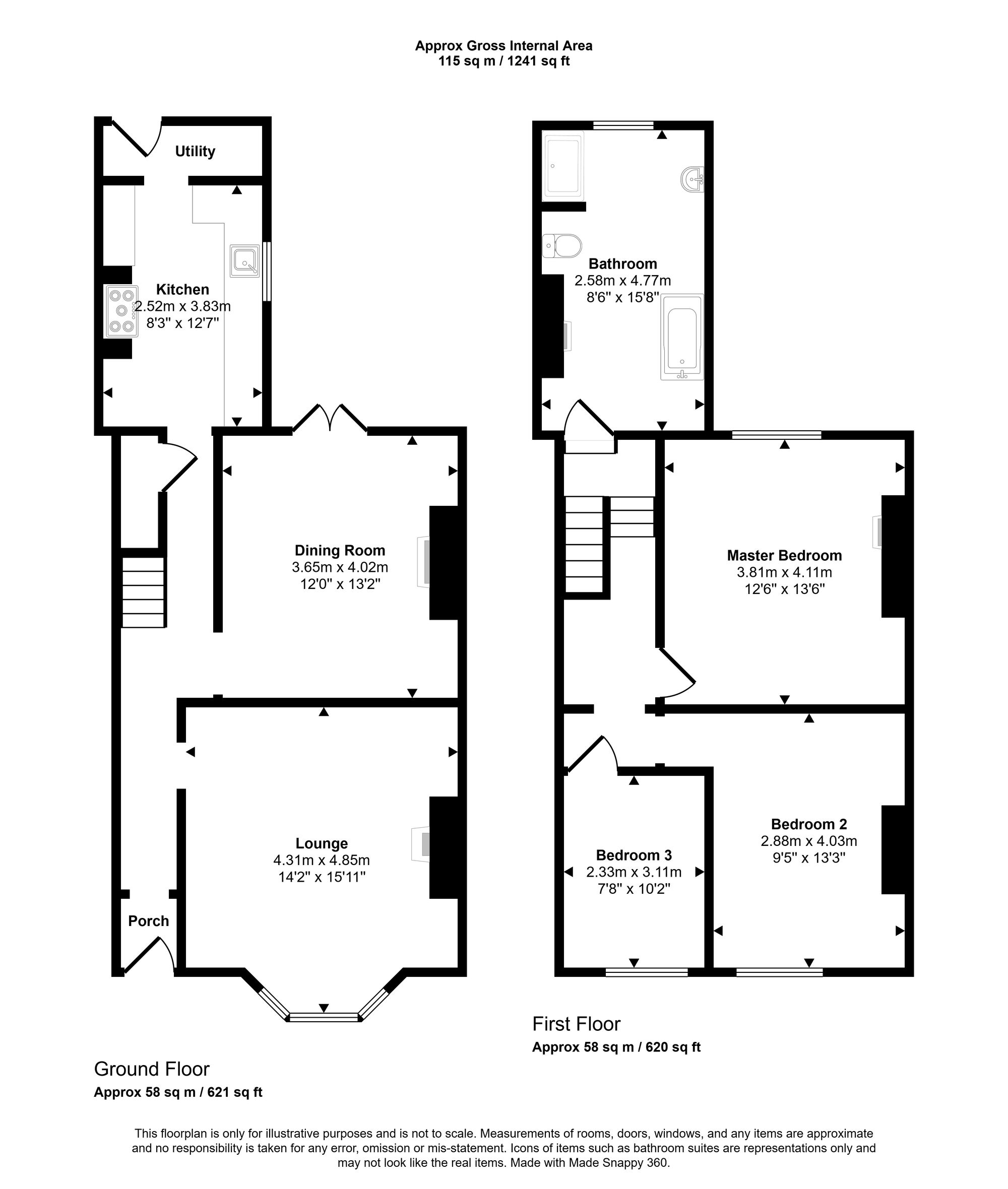 97 Upper Bristol Road, Weston-Super-Mare floorplan