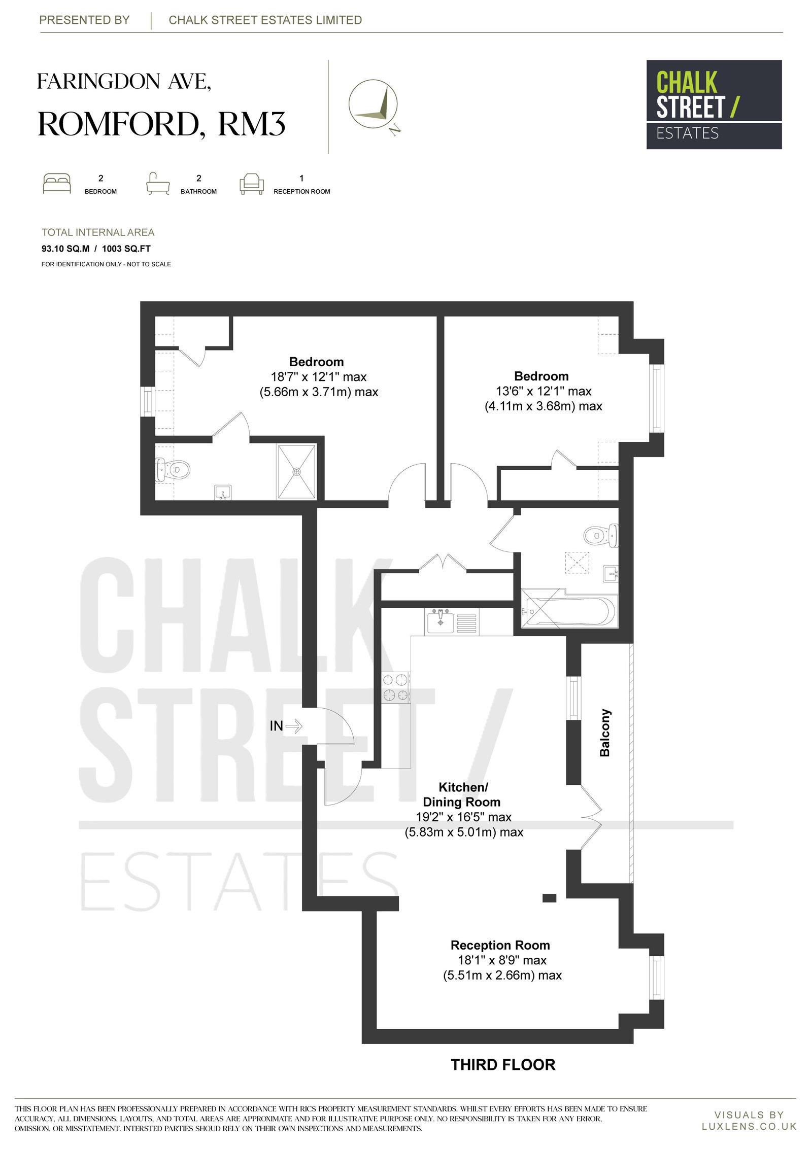 Flat 18, Brick House, 1A, Faringdon Avenue, Romford floorplan