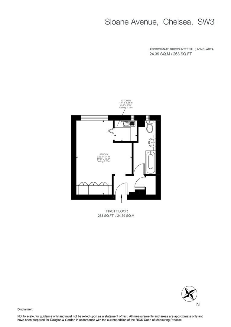 Flat B14, Sloane Avenue Mansions, Sloane Avenue, London floorplan