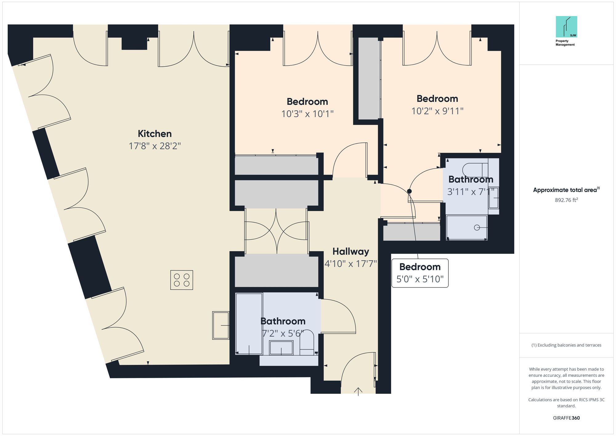 Flat 139, Keybridge Tower, London floorplan