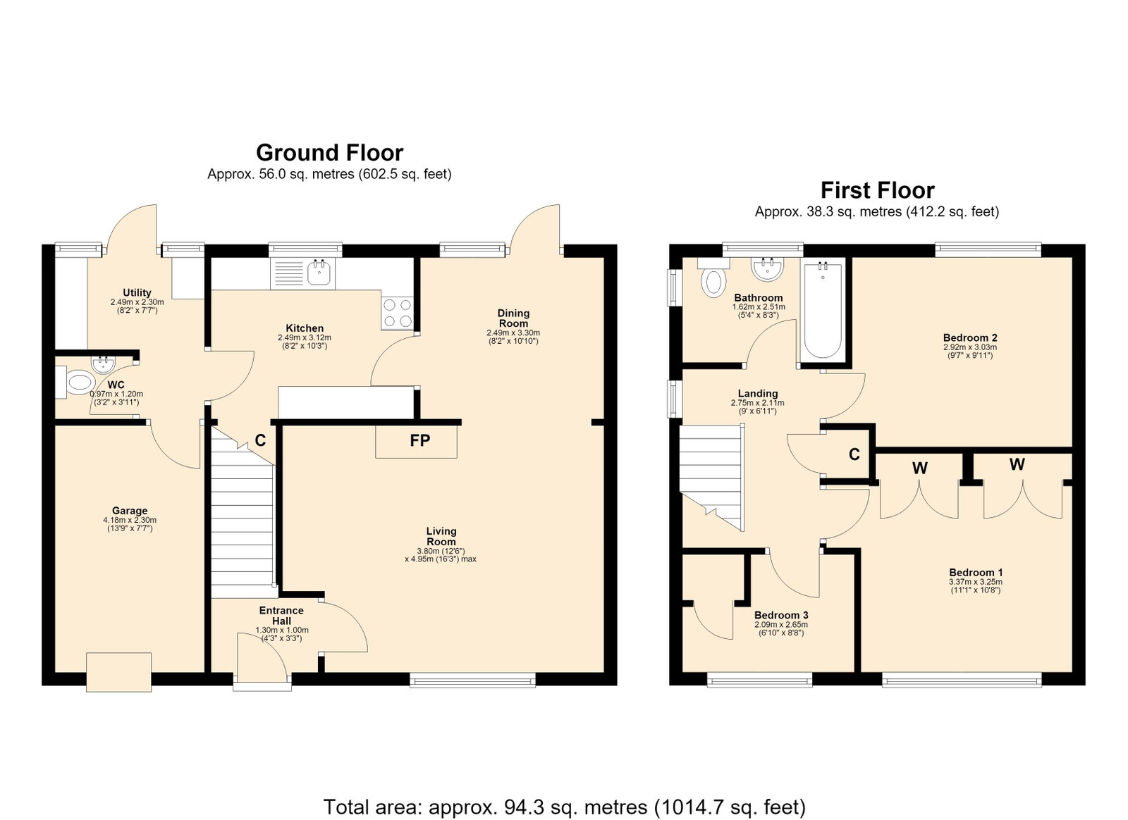 28, Willow Drive, Skelmersdale floorplan
